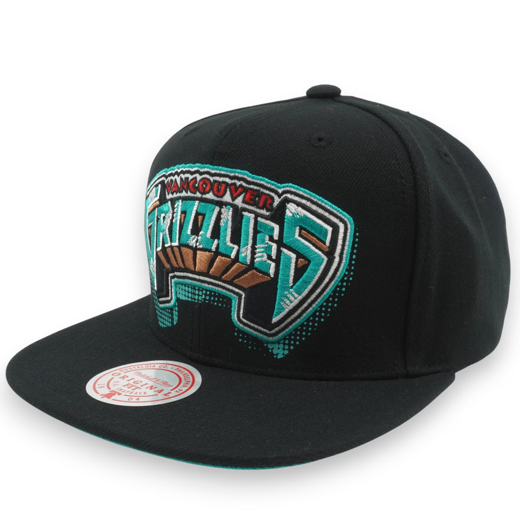 MENS MITCHELL & NESS NBA BIG FACE 7.0 SNAPBACK HWC GRIZZLIES - BLACK
