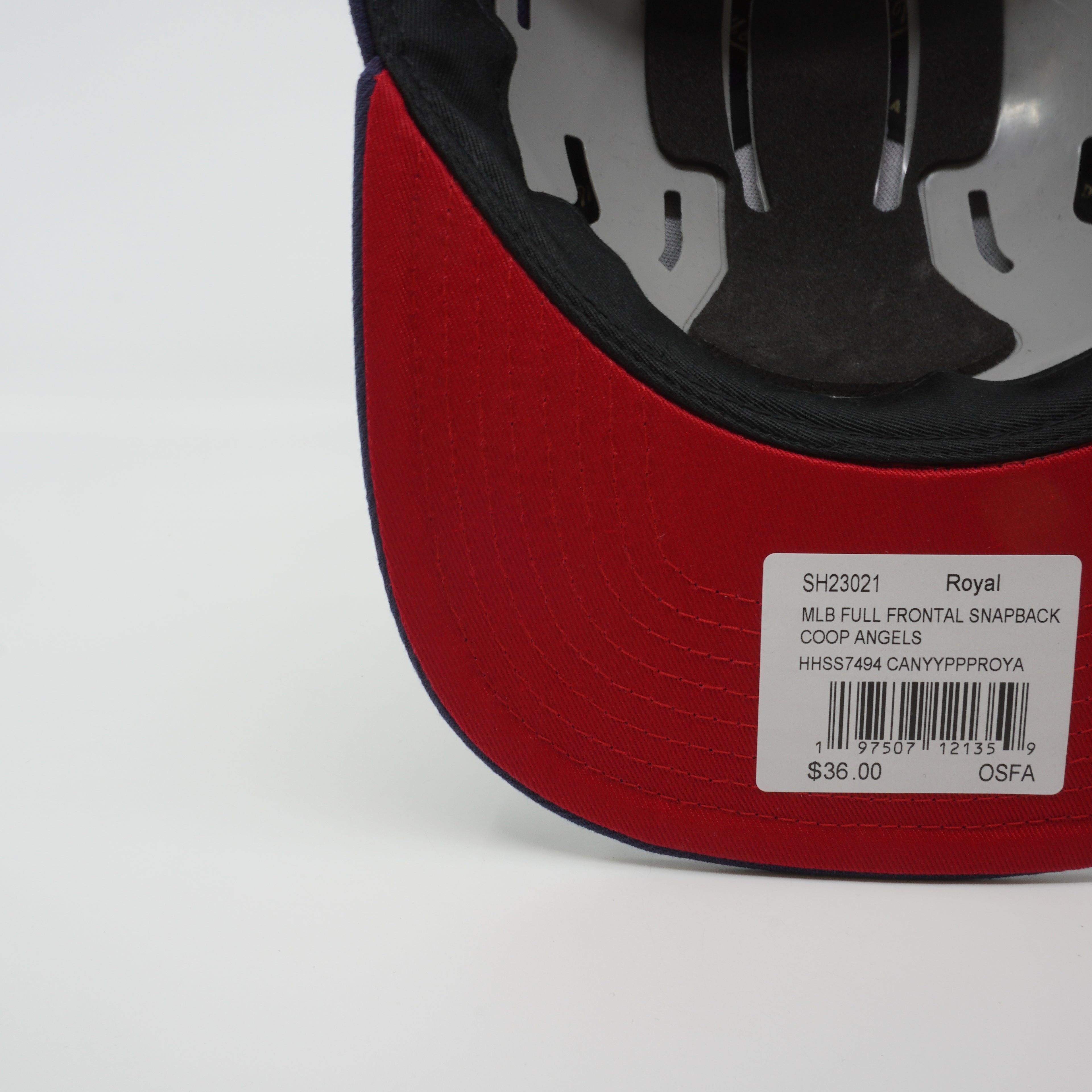MENS MITCHELL & NESS MLB FULL FRONTAL SNAPBACK COOP ANGELS - ROYAL