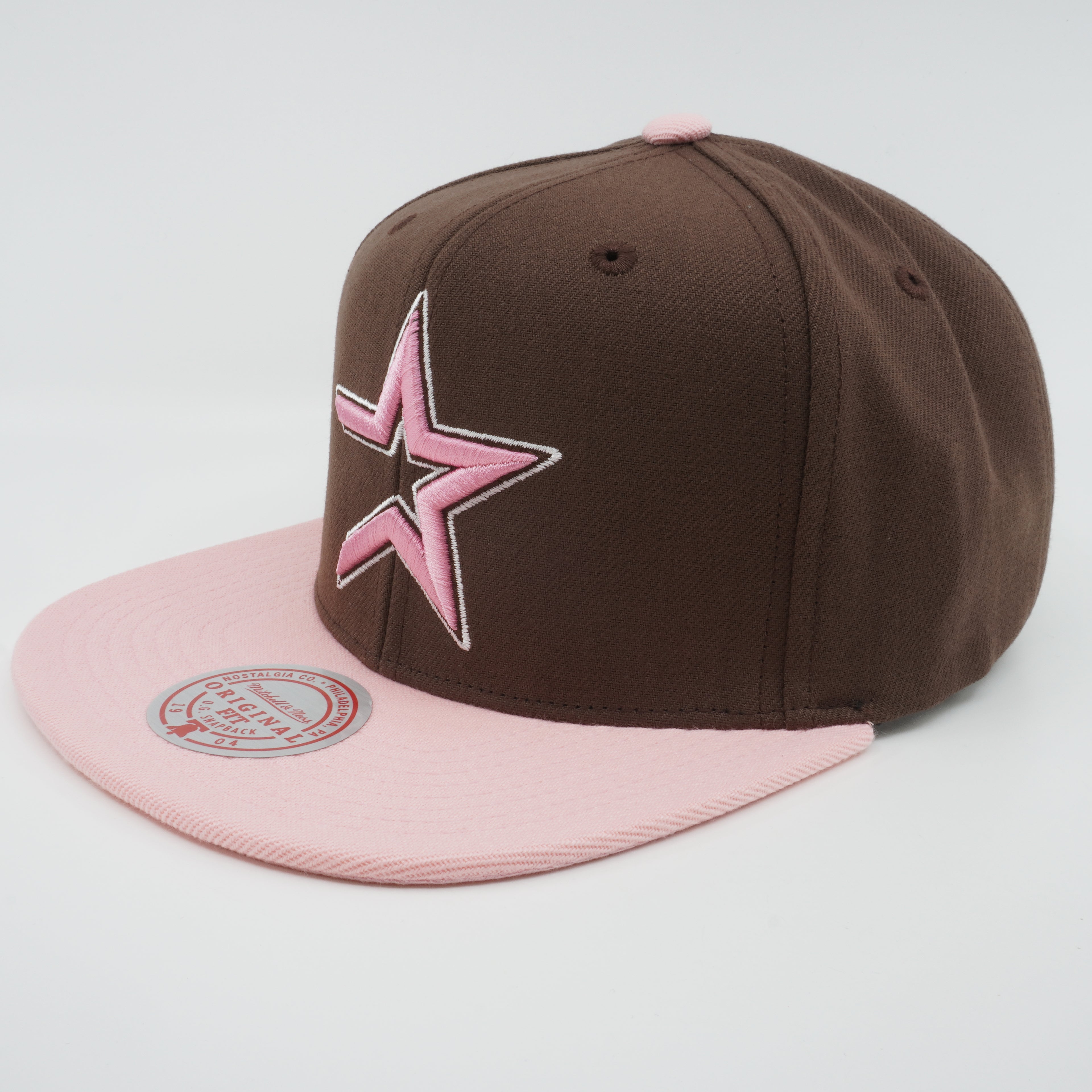 MENS MITCHELL & NESS MLB NEOPOLITAN SNAPBACK COOP ASTROS - BROWN