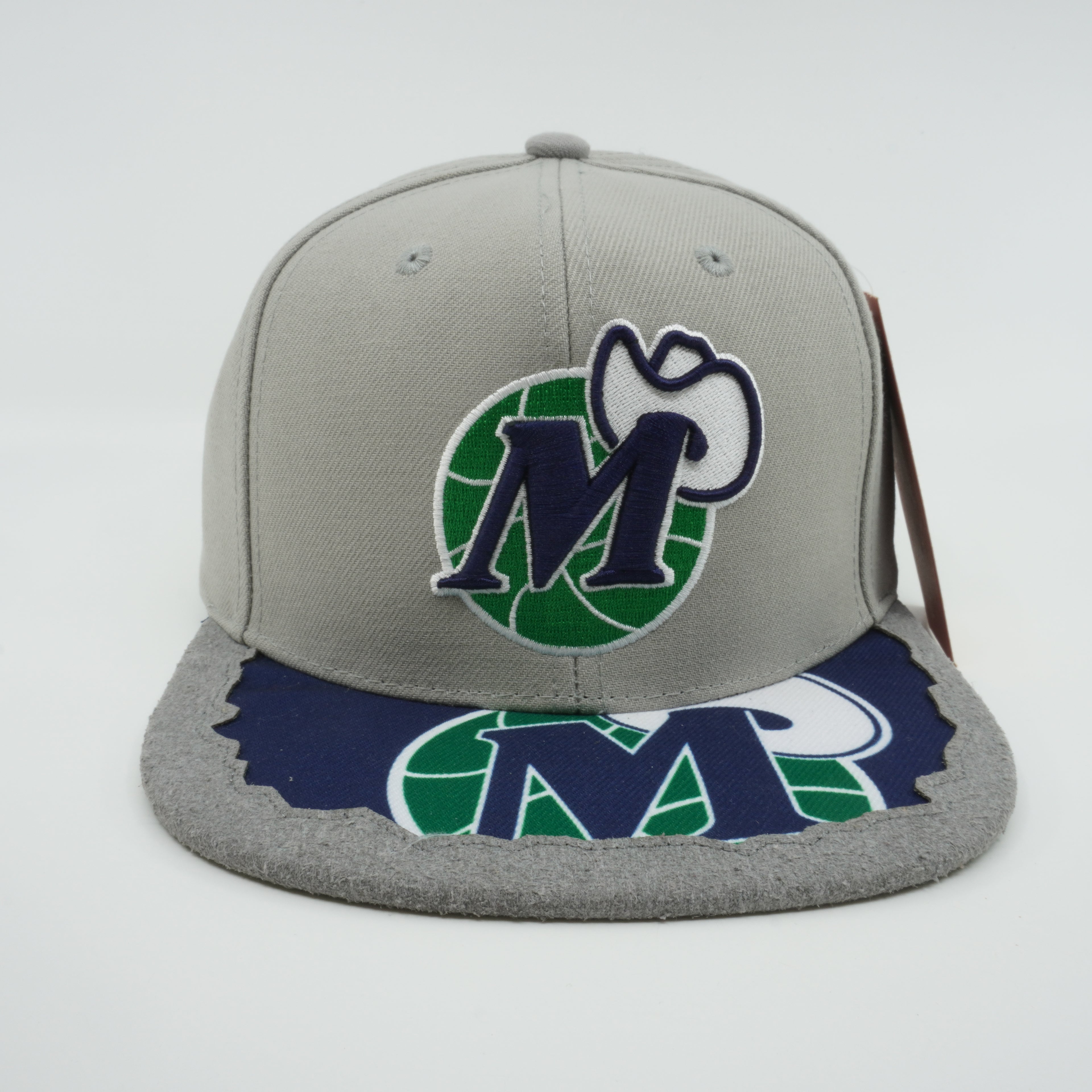 MENS MITCHELL & NESS NBA MUNCH TIME SNAPBACK HWC MAVERICKS - GREY
