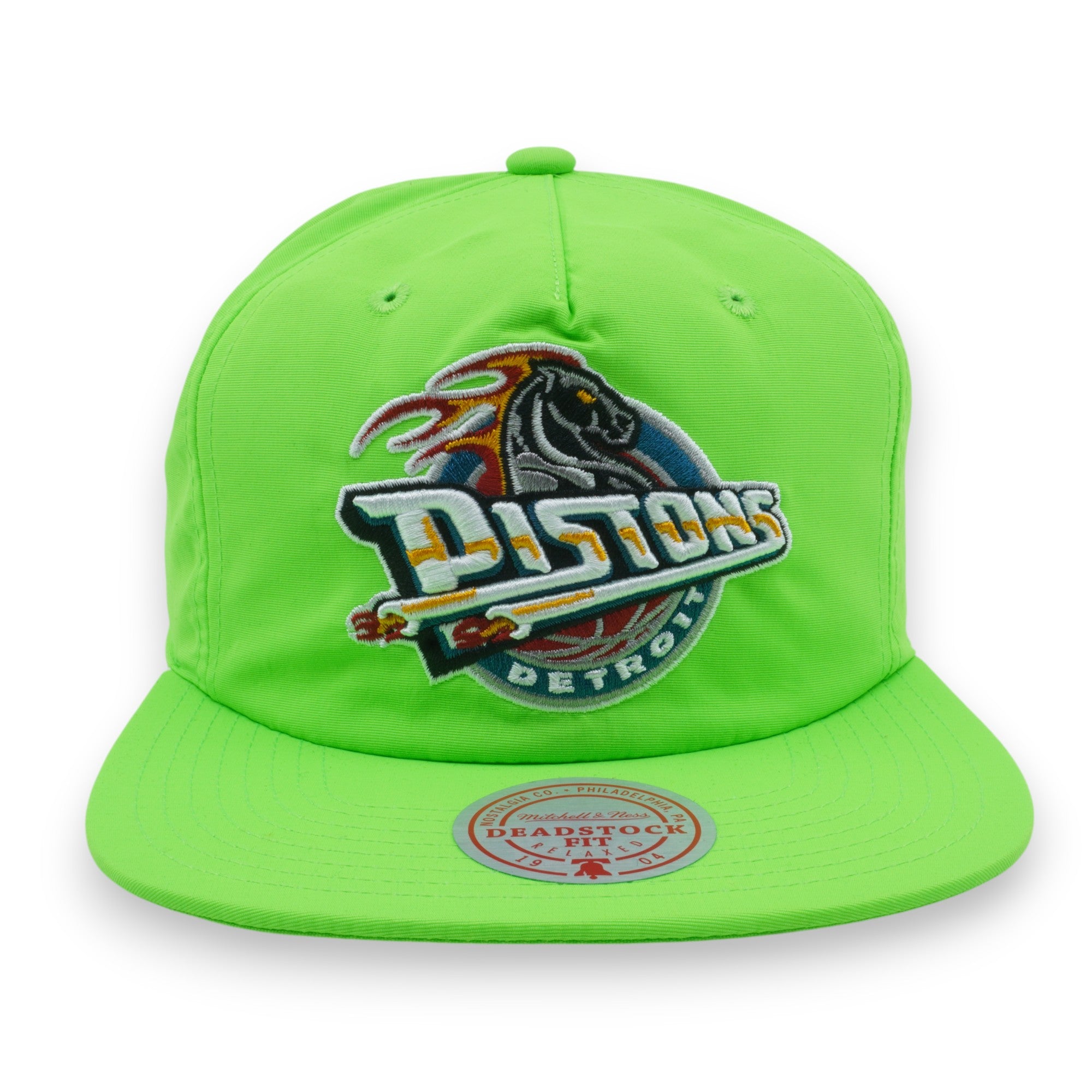 Mens Mitchell & Ness NBA NEON NYLON SNAPBACK HWC PISTONS