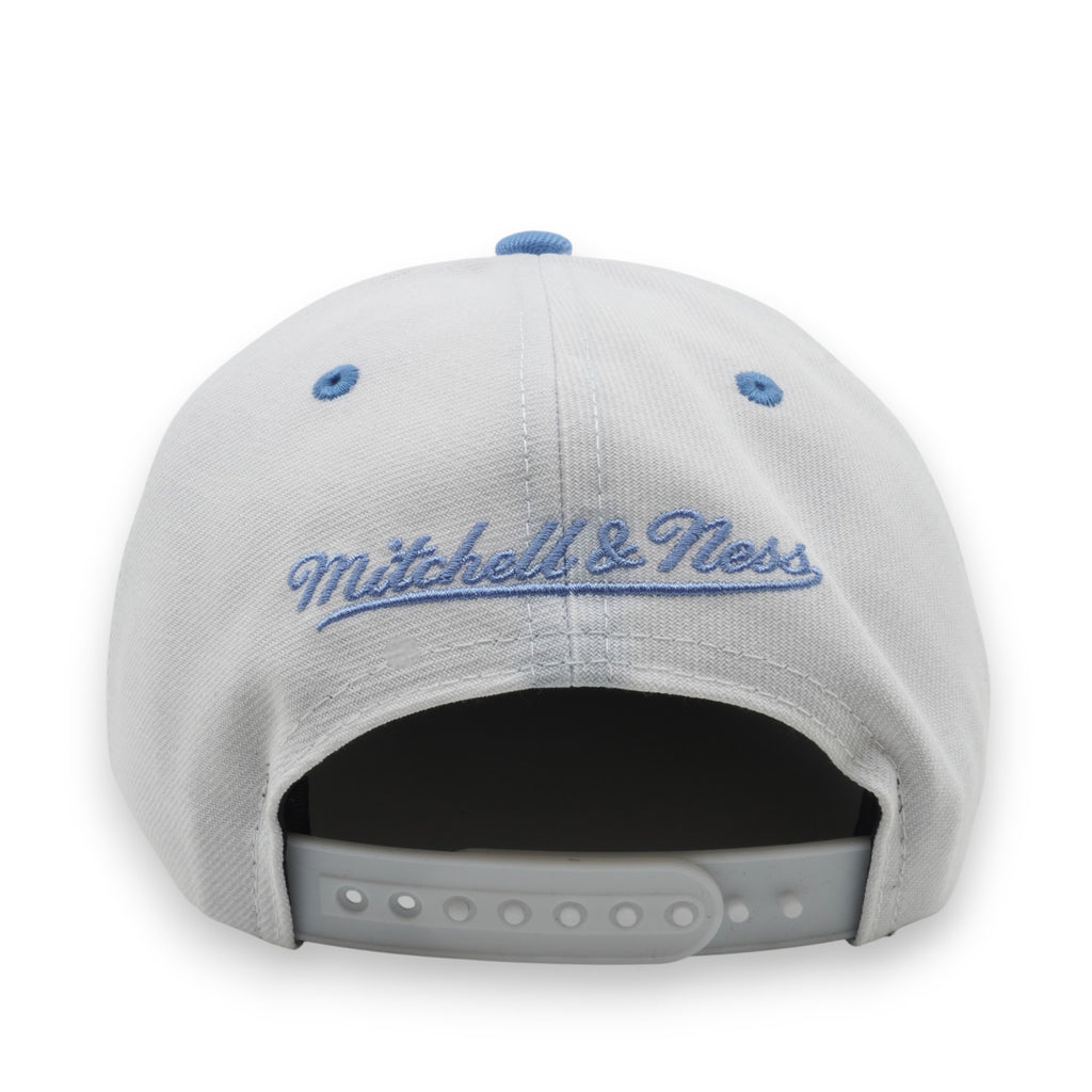 MENS MITCHELL & NESS NBA THREE COLLECTION SNAPBACK WARRIORS - WHITE-LIGHT BLUE