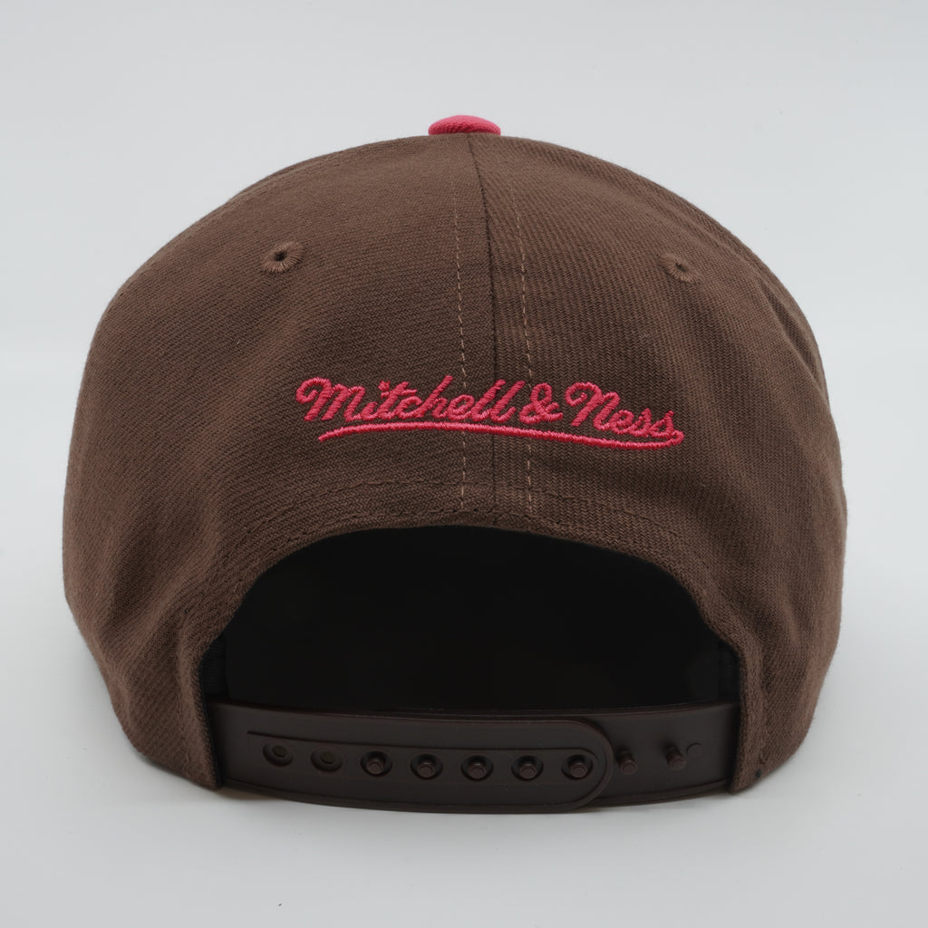 MENS MITCHELL & NESS MLB THE DAMN SNAPBACK COOP RAYS - BROWN