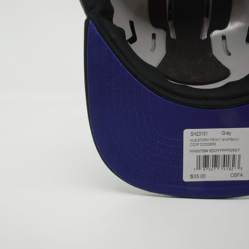 MENS MITCHELL & NESS MLB STORM FRONT SNAPBACK COOP DODGERS - GREY