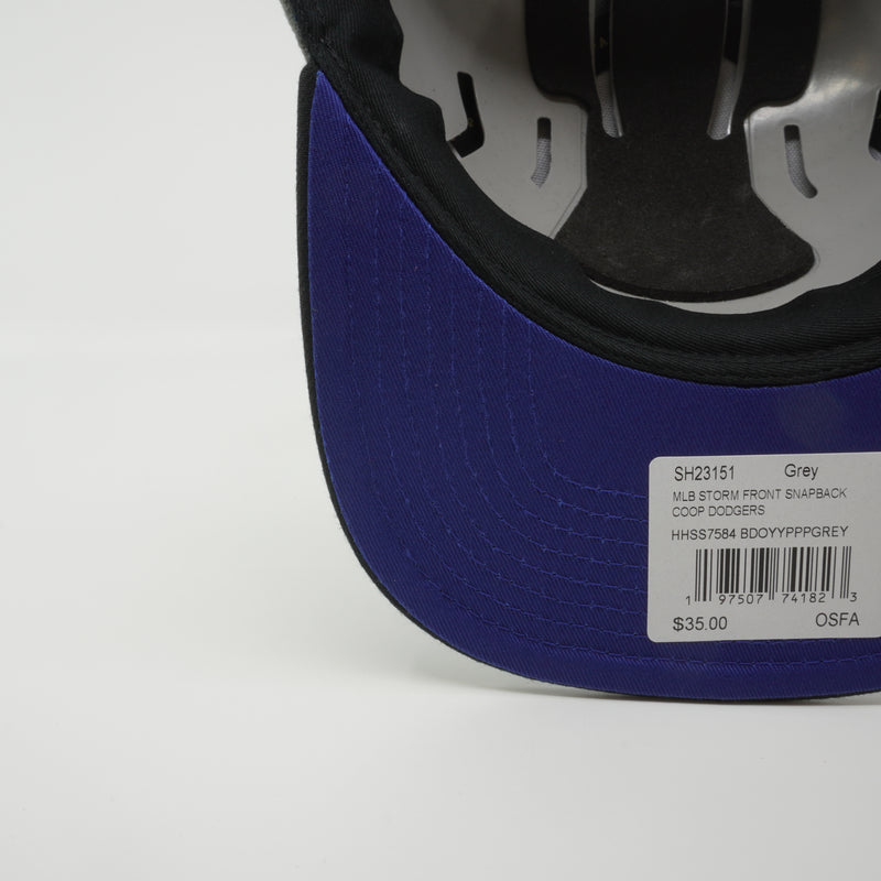 MENS MITCHELL & NESS MLB STORM FRONT SNAPBACK COOP DODGERS - GREY