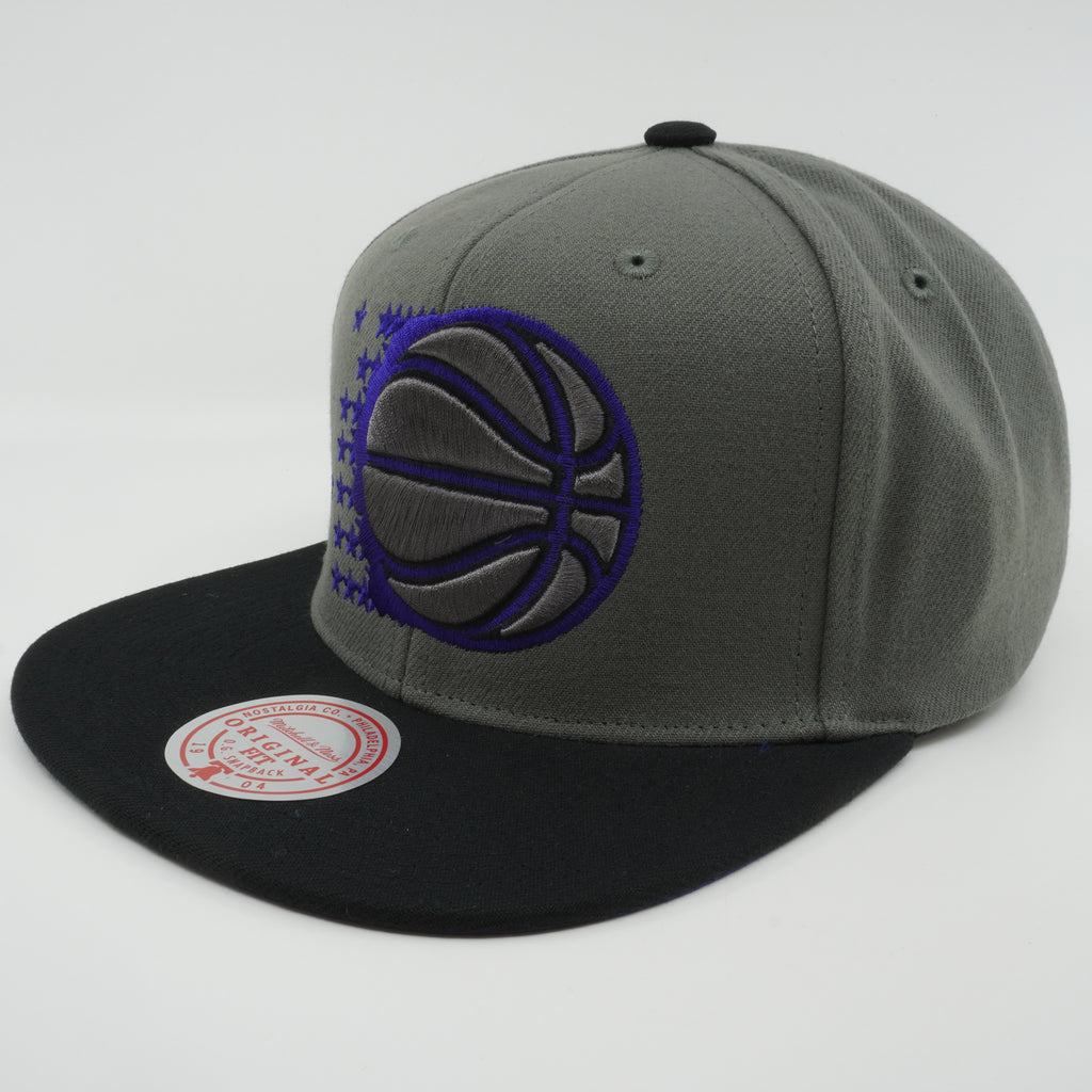 MENS MITCHELL & NESS NBA STORM FRONT SNAPBACK HWC MAGIC - GREY
