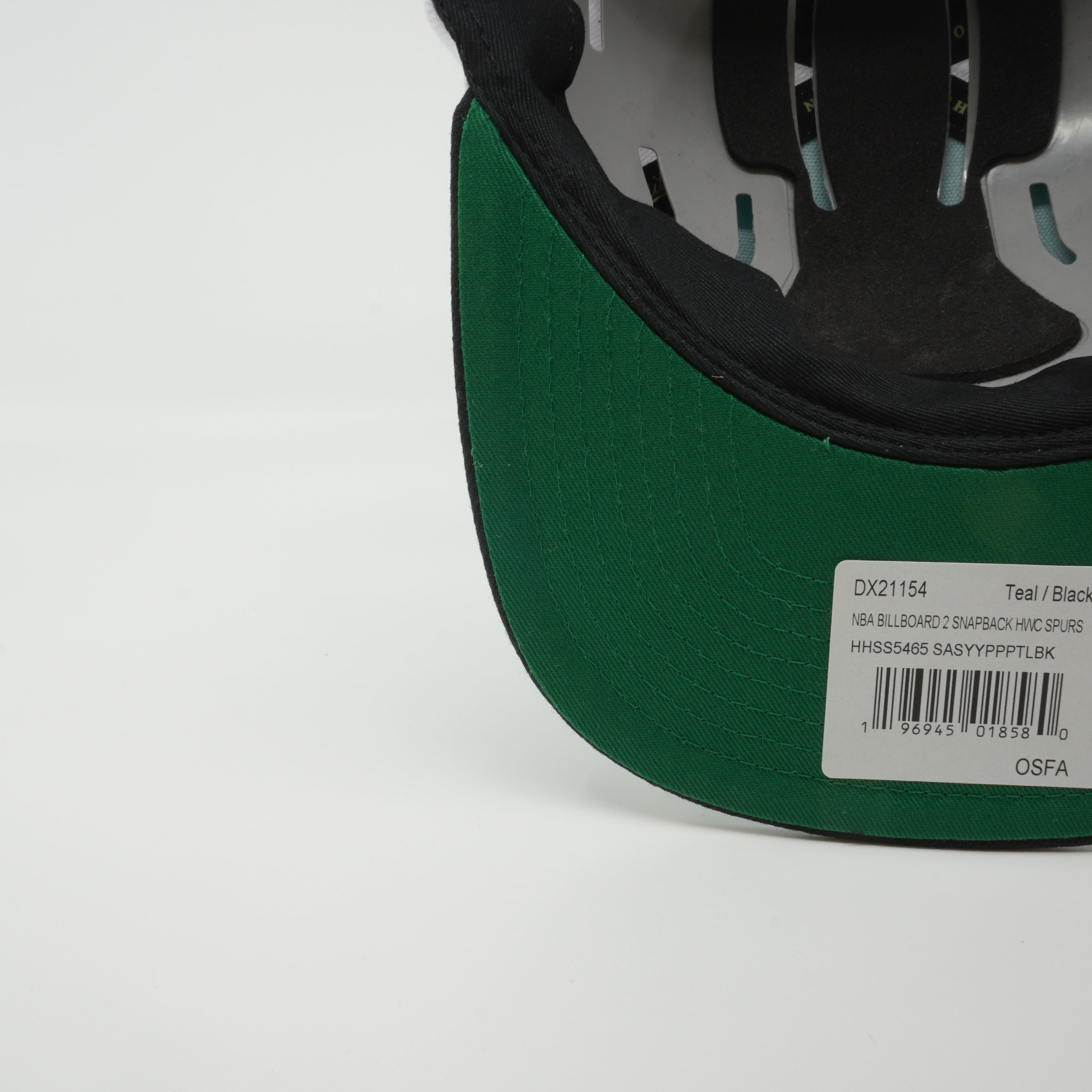 MENS MITCHELL & NESS NBA BILLBOARD 2 SNAPBACK HWC SPURS - TEAL-BLACK