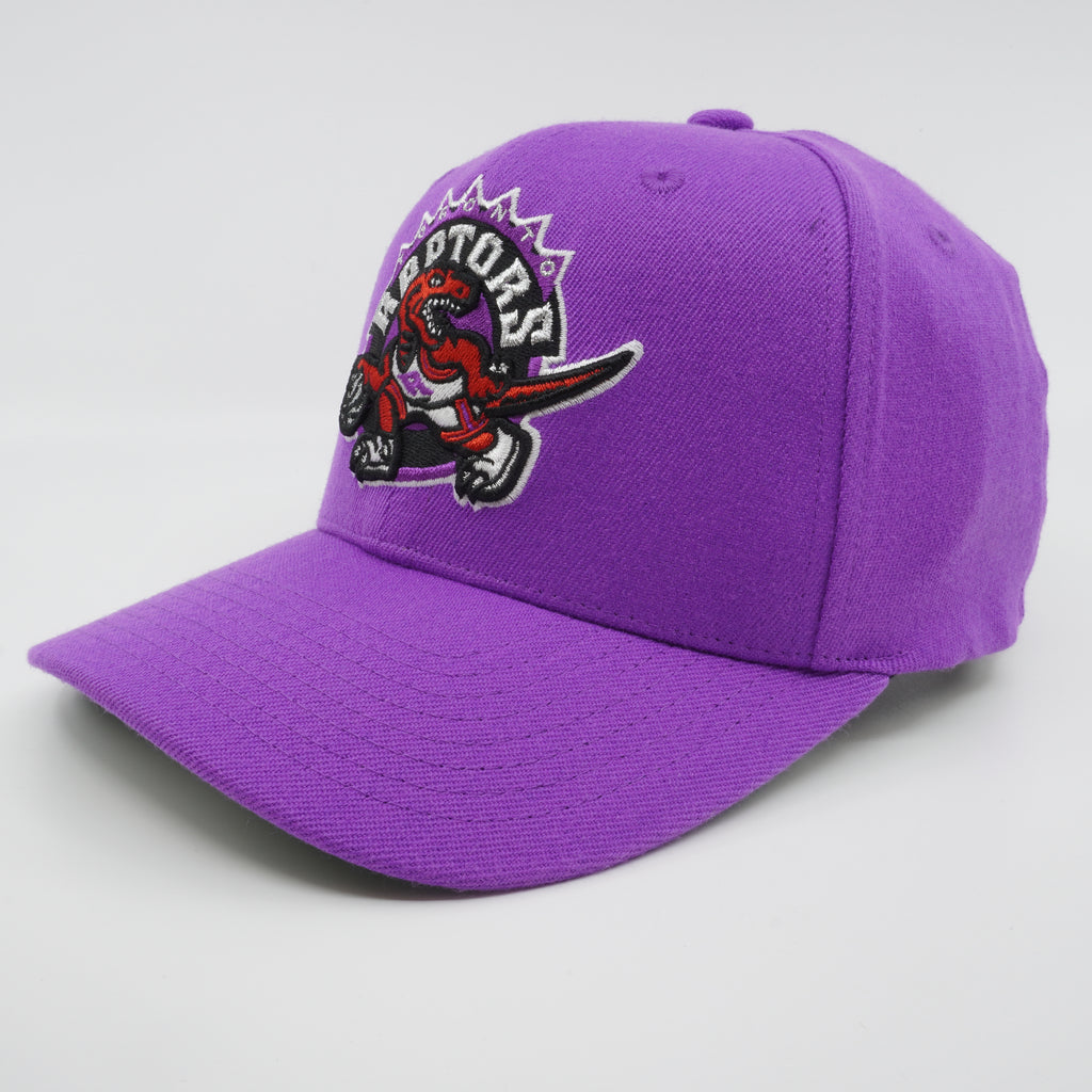 MENS MITCHELL & NESS NBA TEAM GROUND 2.0 STRETCH SNAPBACK HWC RAPTORS - PURPLE