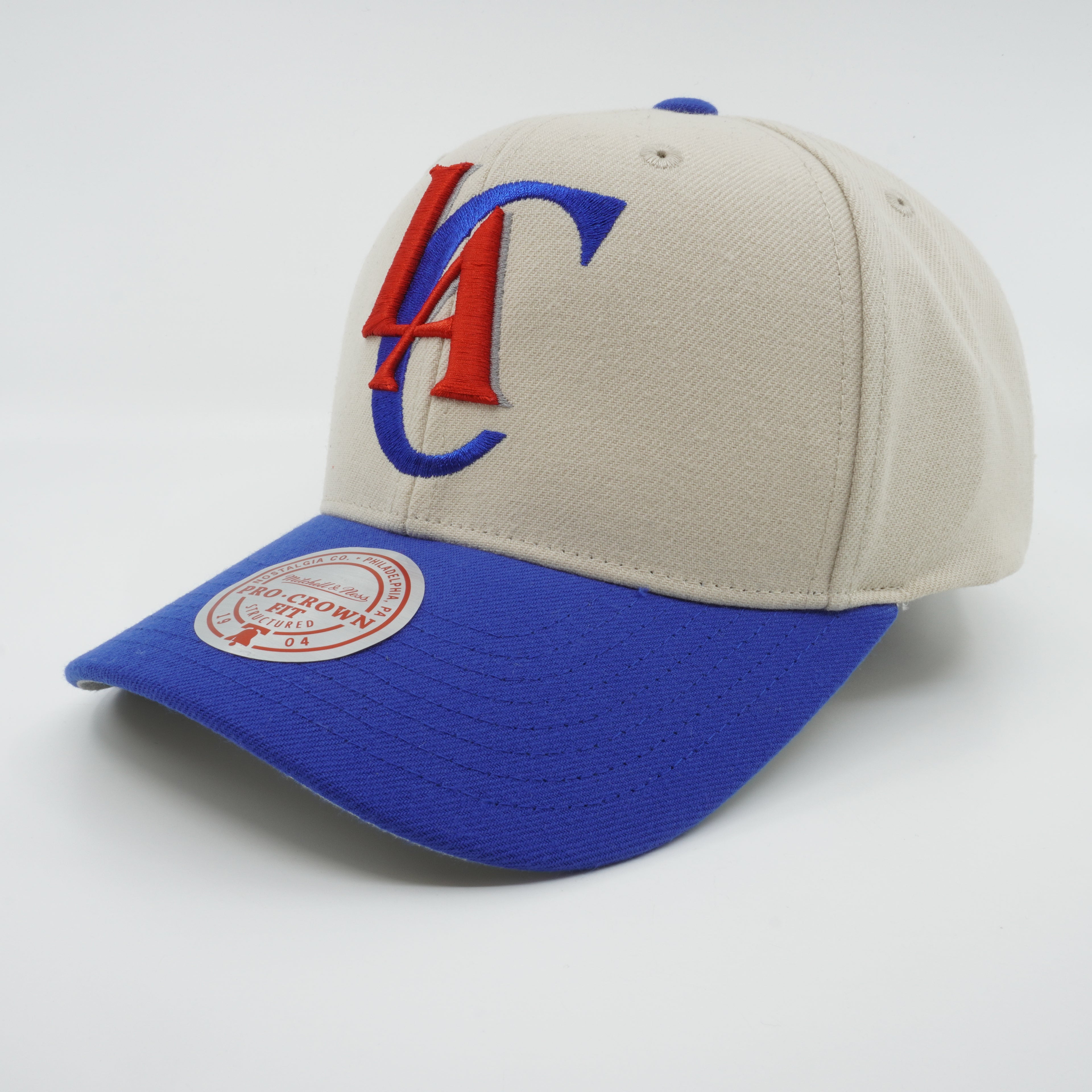 MENS MITCHELL & NESS NBA GAME ON PRO SNAPBACK HWC CLIPPERS - OFF WHITE