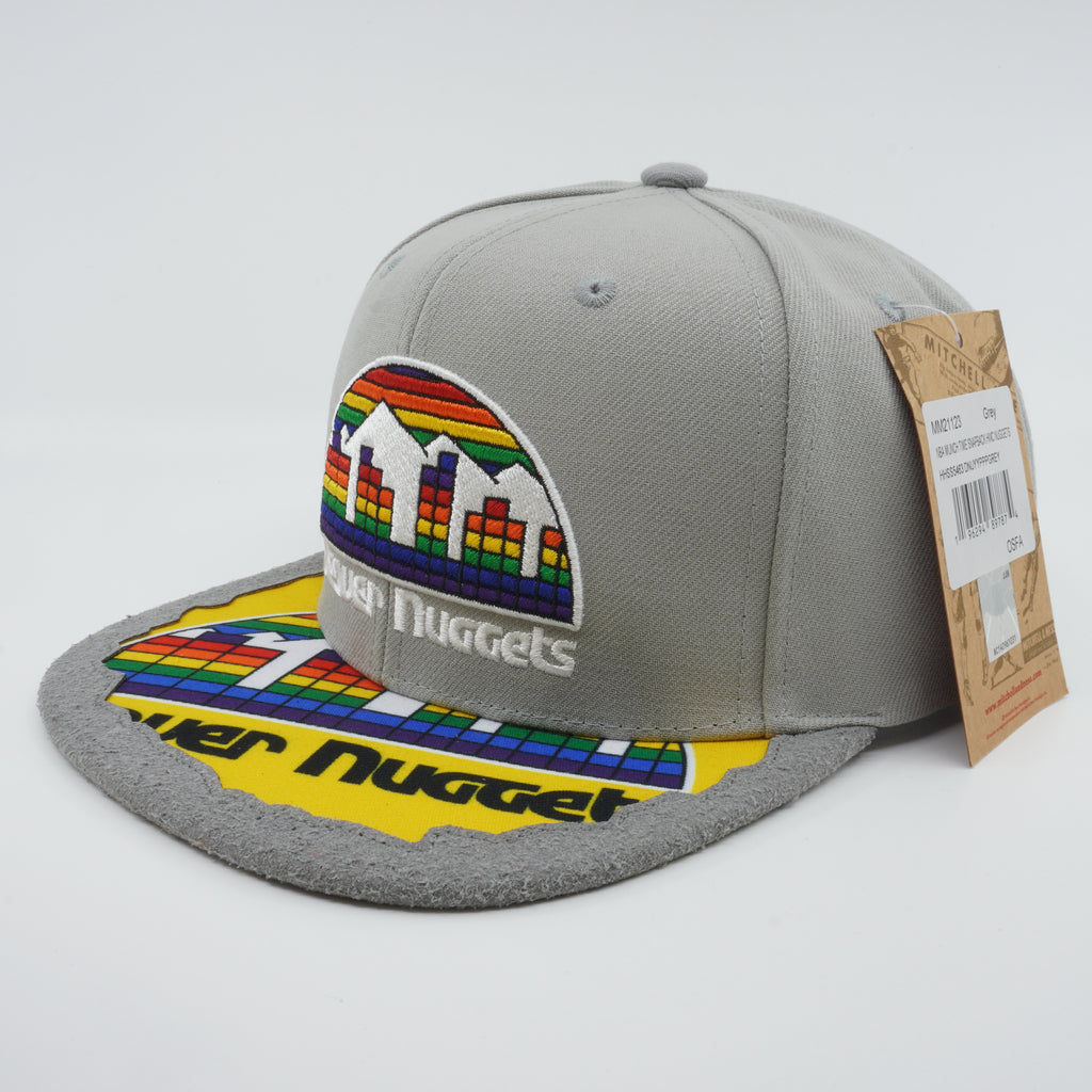 MENS MITCHELL & NESS NBA MUNCH TIME SNAPBACK HWC NUGGETS - GREY