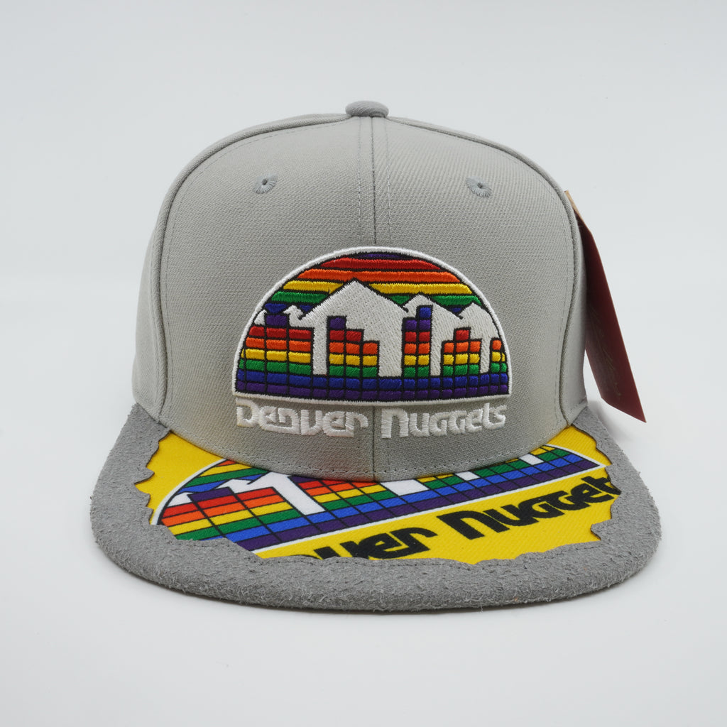 MENS MITCHELL & NESS NBA MUNCH TIME SNAPBACK HWC NUGGETS - GREY