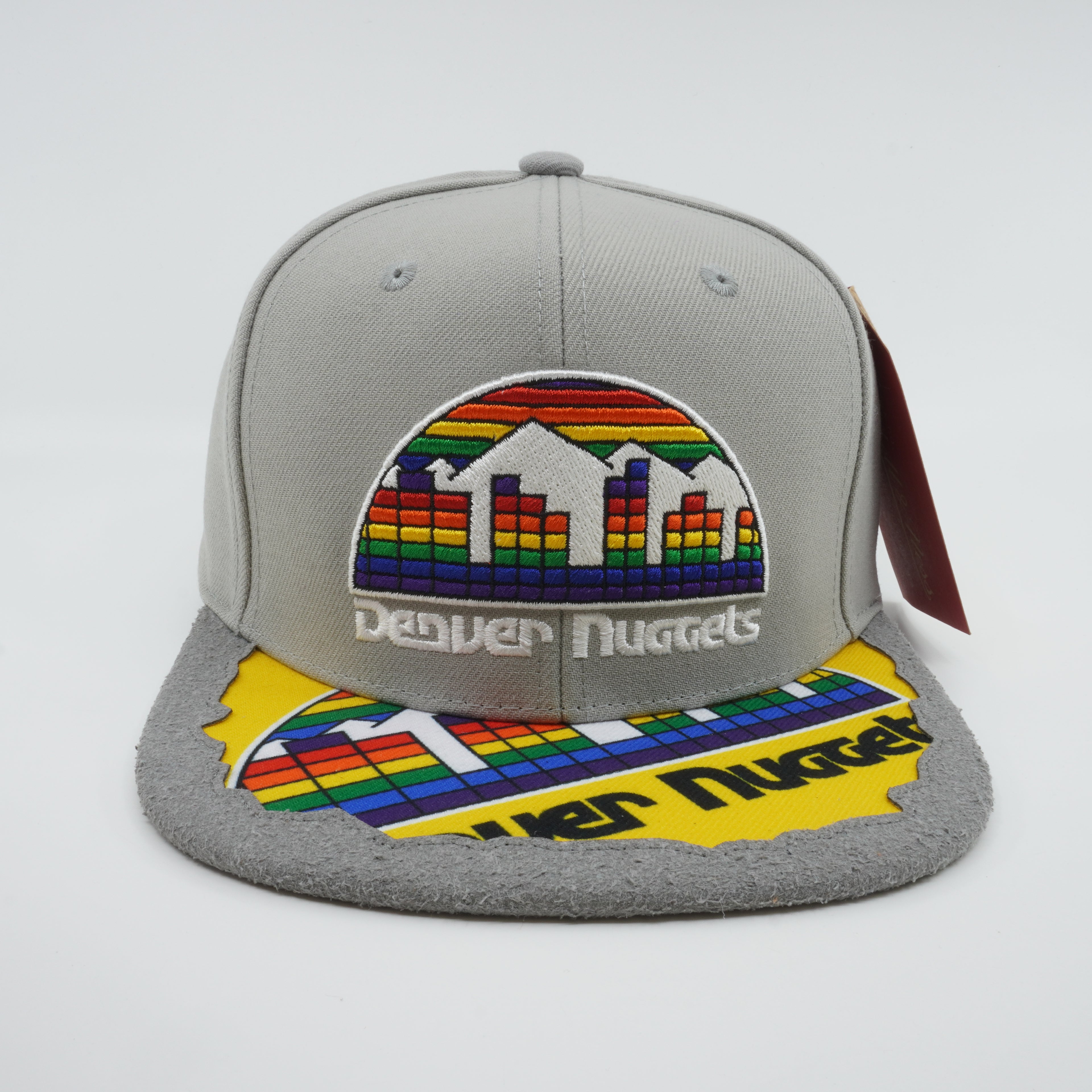 MENS MITCHELL & NESS NBA MUNCH TIME SNAPBACK HWC NUGGETS - GREY