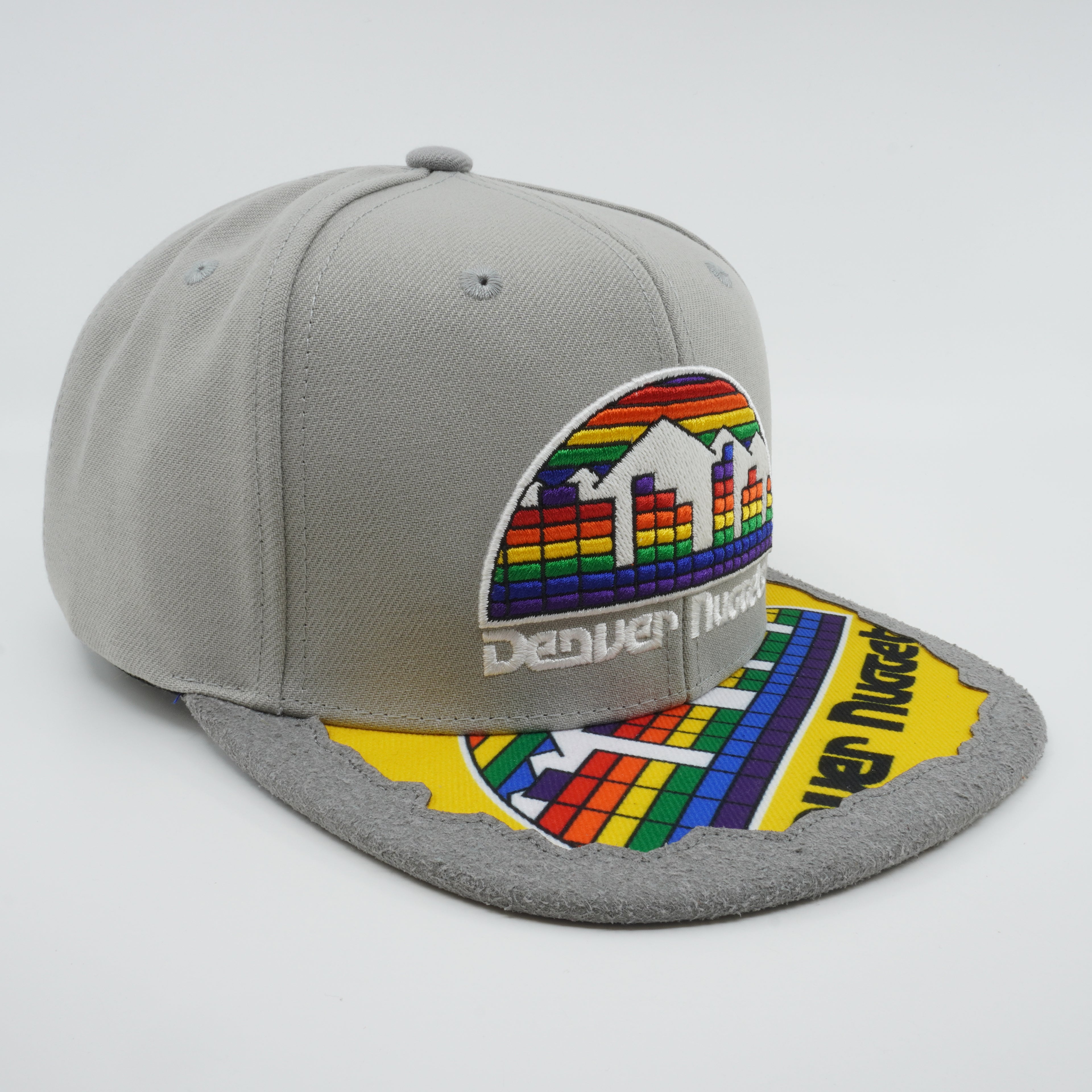 MENS MITCHELL & NESS NBA MUNCH TIME SNAPBACK HWC NUGGETS - GREY