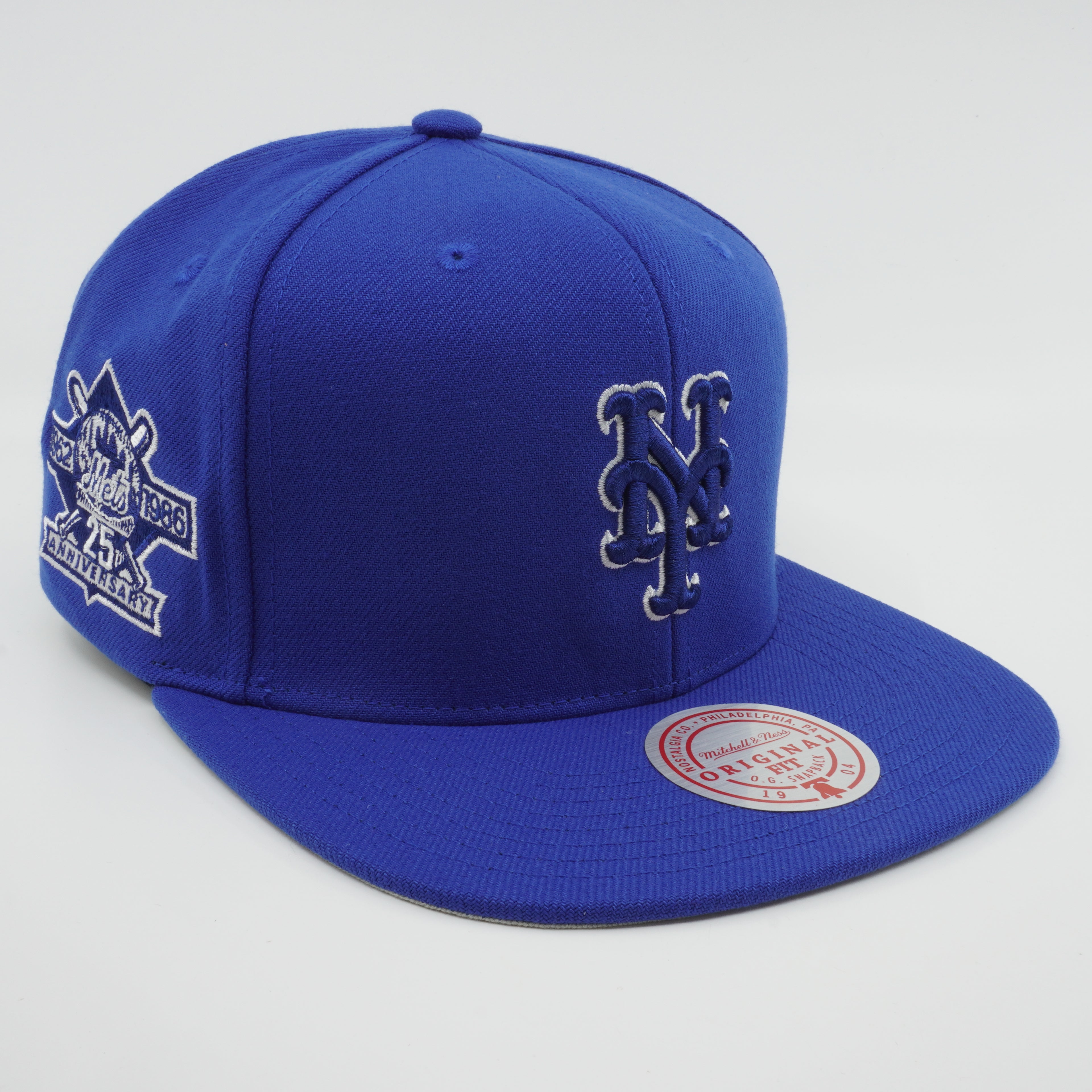 MENS MITCHELL & NESS MLB BACK TO BASICS SNAPBACK METS - BLUE