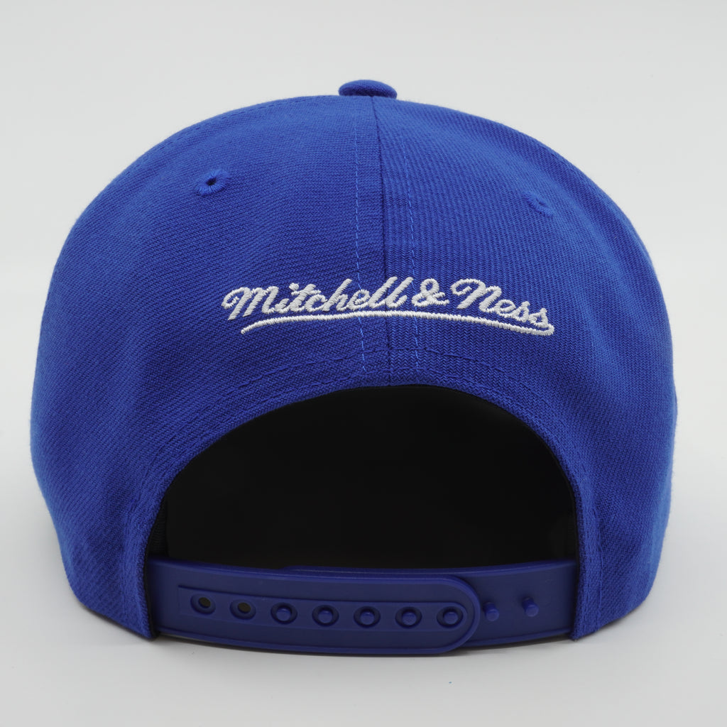 MENS MITCHELL & NESS MLB BACK TO BASICS SNAPBACK METS - BLUE