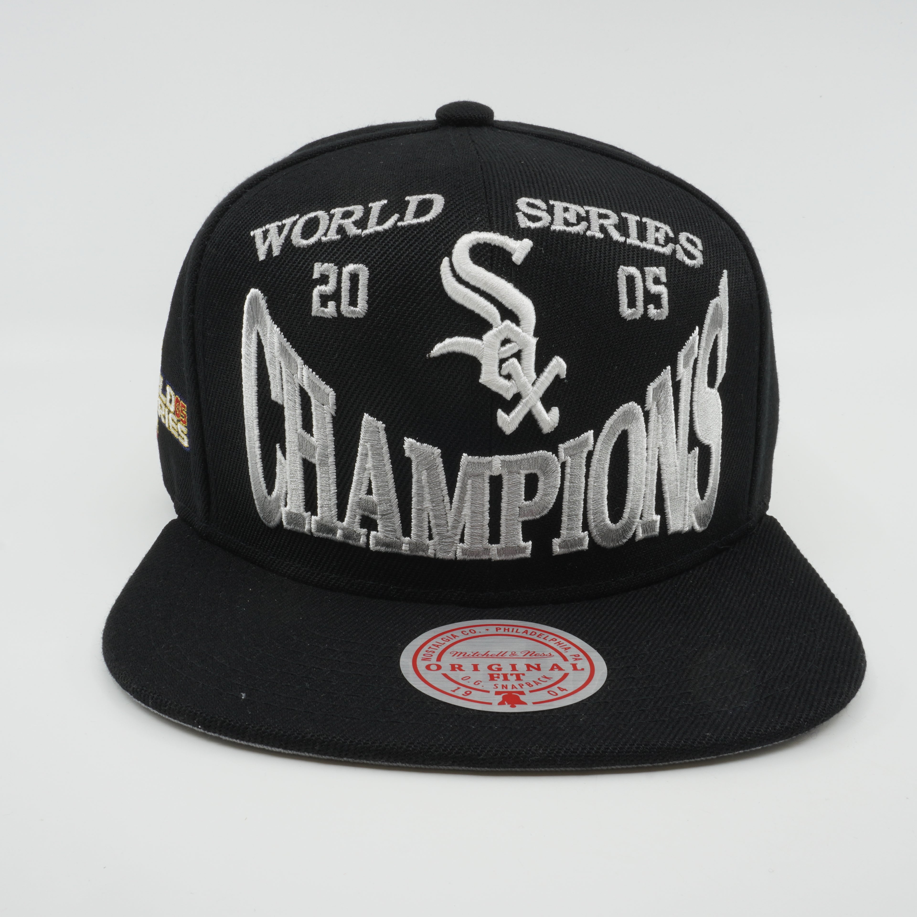 MENS MITCHELL & NESS MLB BIG CHAMP SNAPBACK WHITE SOX 2005 - BLACK