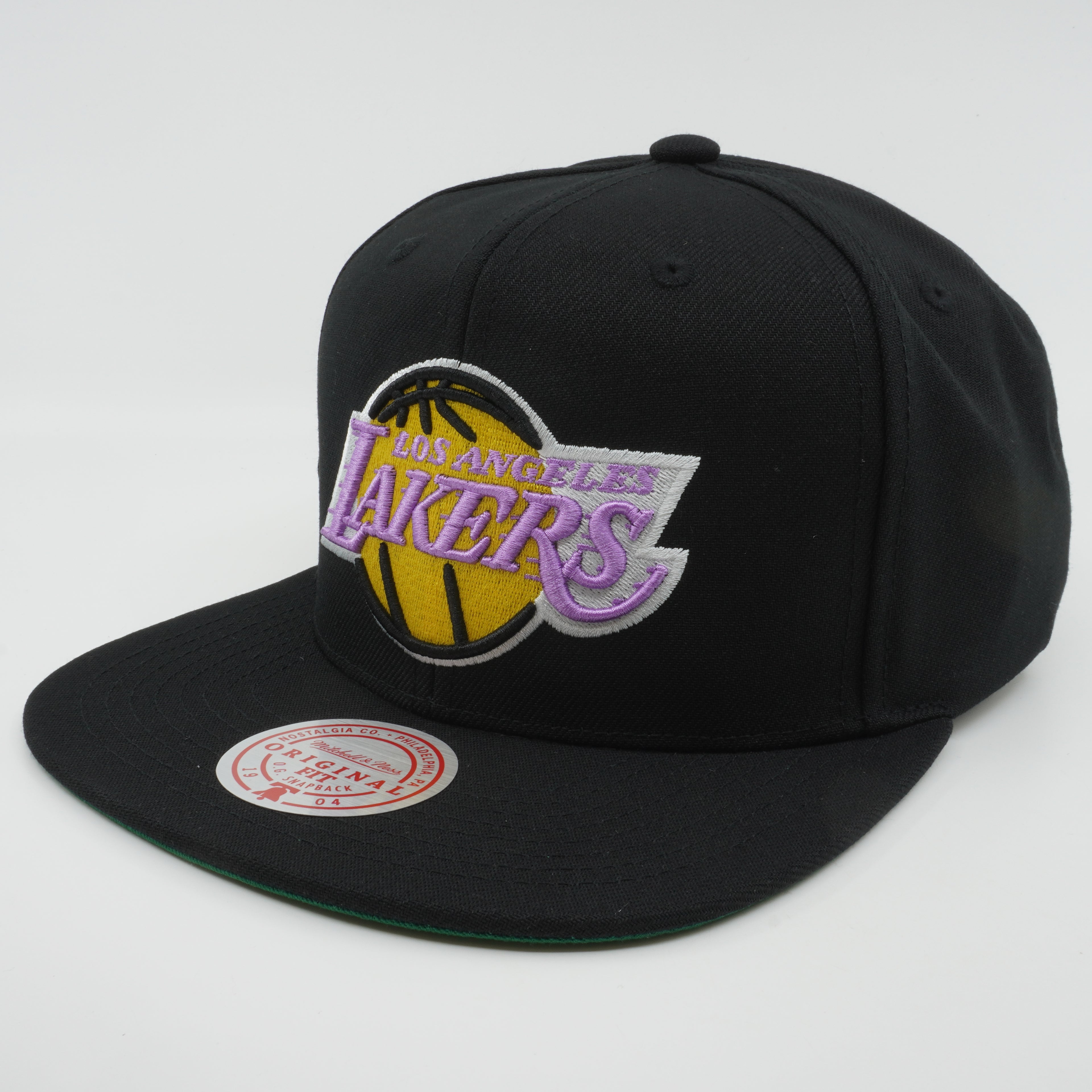 MENS MITCHELL & NESS NBA CORE BASIC SNAPBACK HWC LAKERS - BLACK