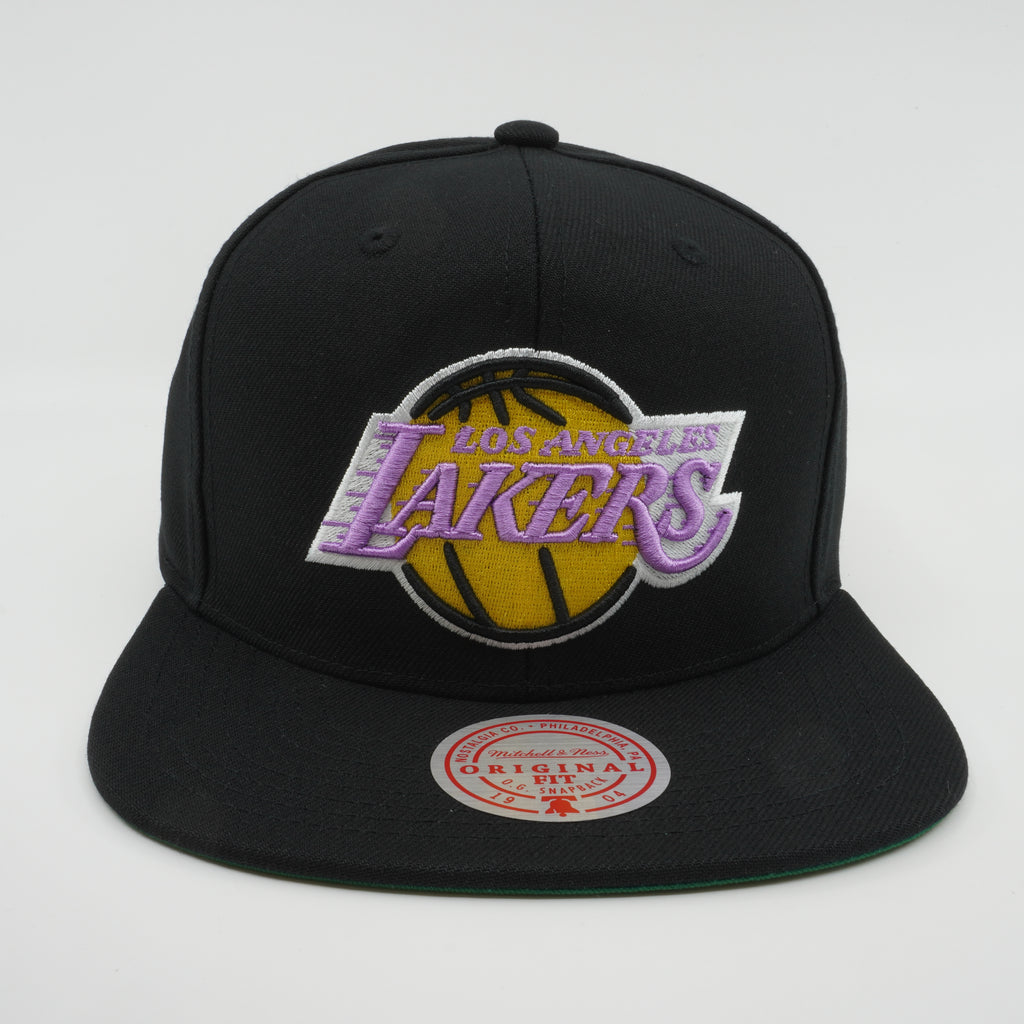 MENS MITCHELL & NESS NBA CORE BASIC SNAPBACK HWC LAKERS - BLACK