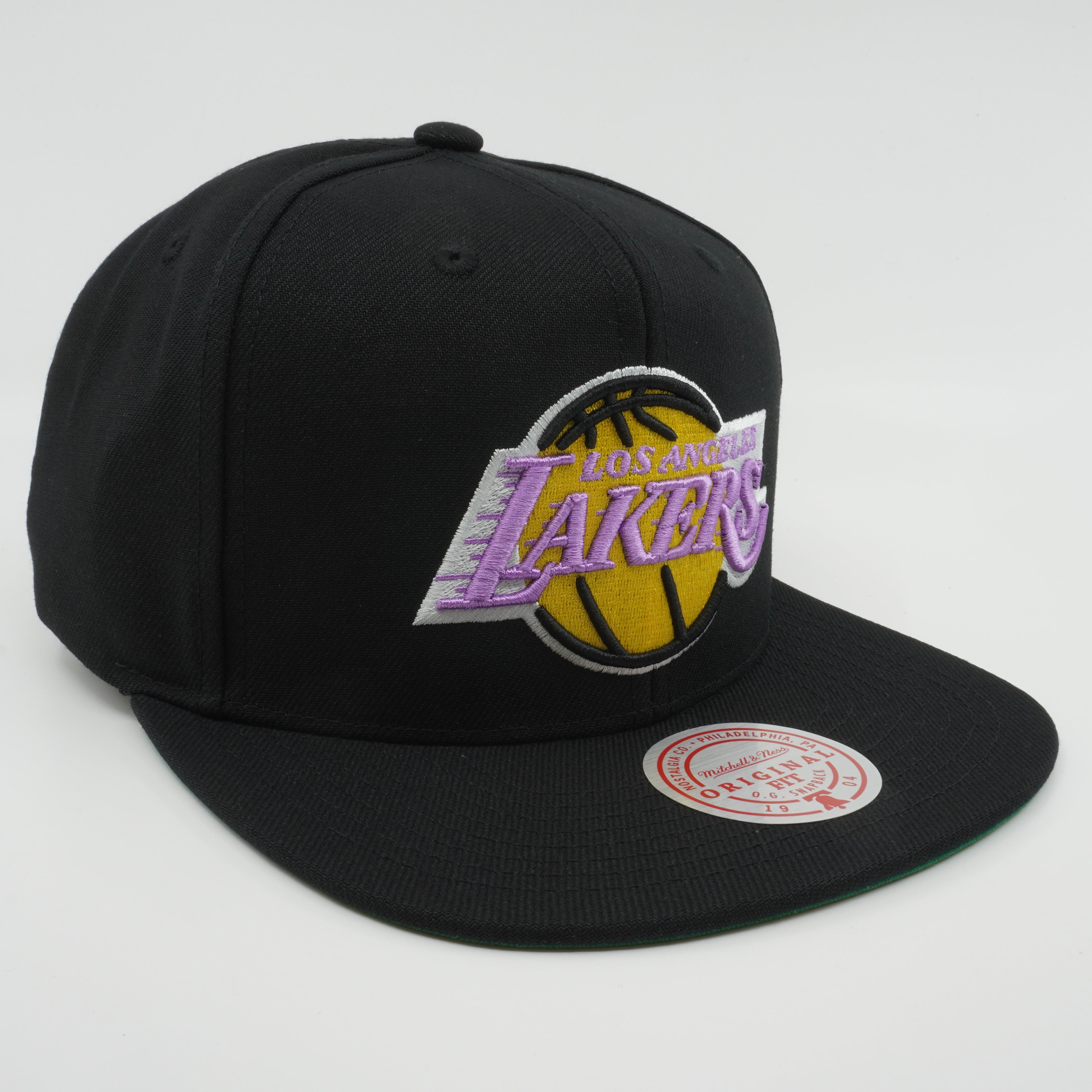 MENS MITCHELL & NESS NBA CORE BASIC SNAPBACK HWC LAKERS - BLACK
