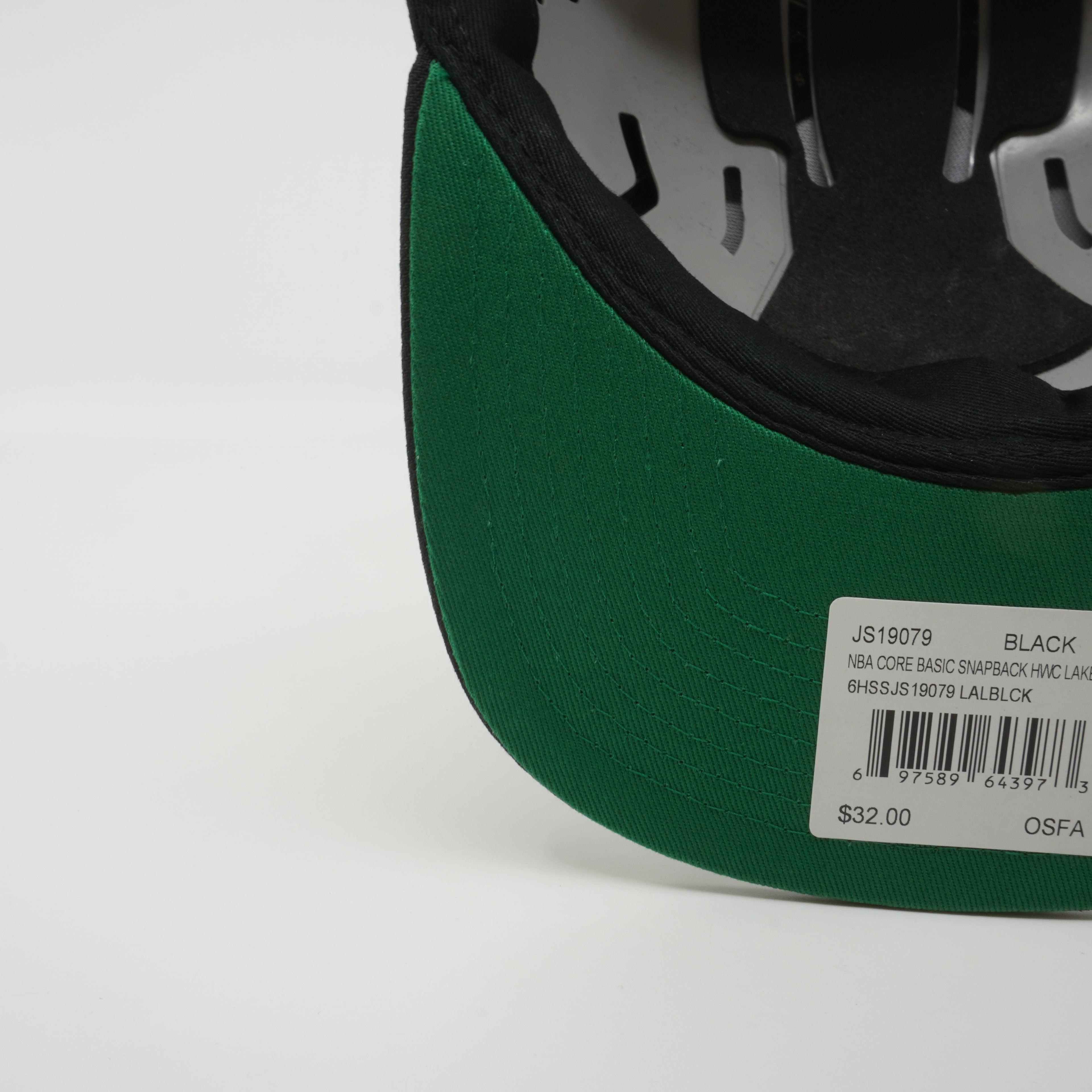 MENS MITCHELL & NESS NBA CORE BASIC SNAPBACK HWC LAKERS - BLACK