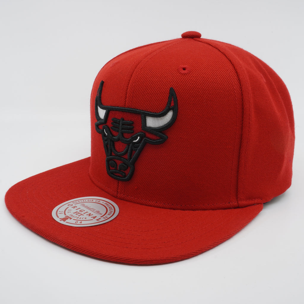 MENS MITCHELL & NESS NBA TEAM GROUND 2.0 SNAPBACK BULLS - RED