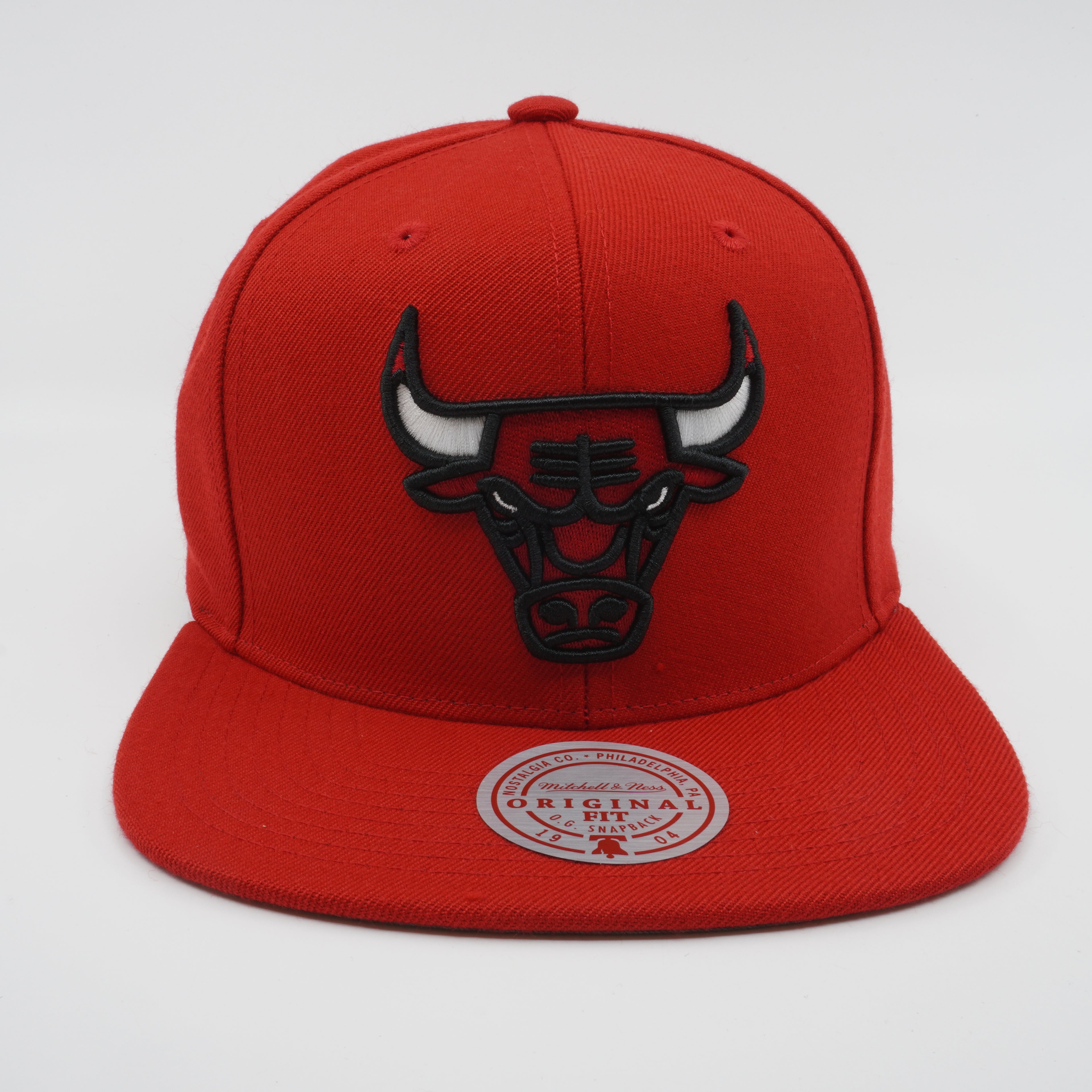 MENS MITCHELL & NESS NBA TEAM GROUND 2.0 SNAPBACK BULLS - RED