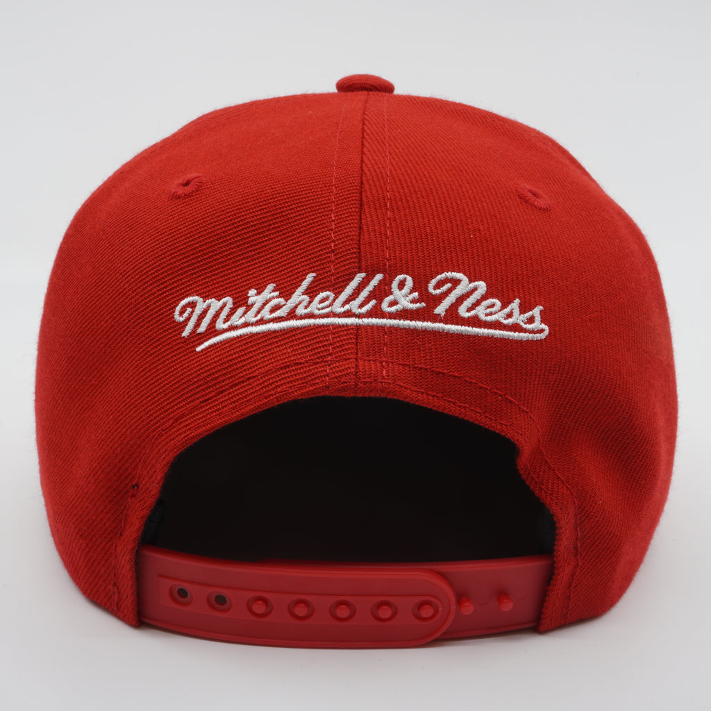 MENS MITCHELL & NESS NBA TEAM GROUND 2.0 SNAPBACK BULLS - RED