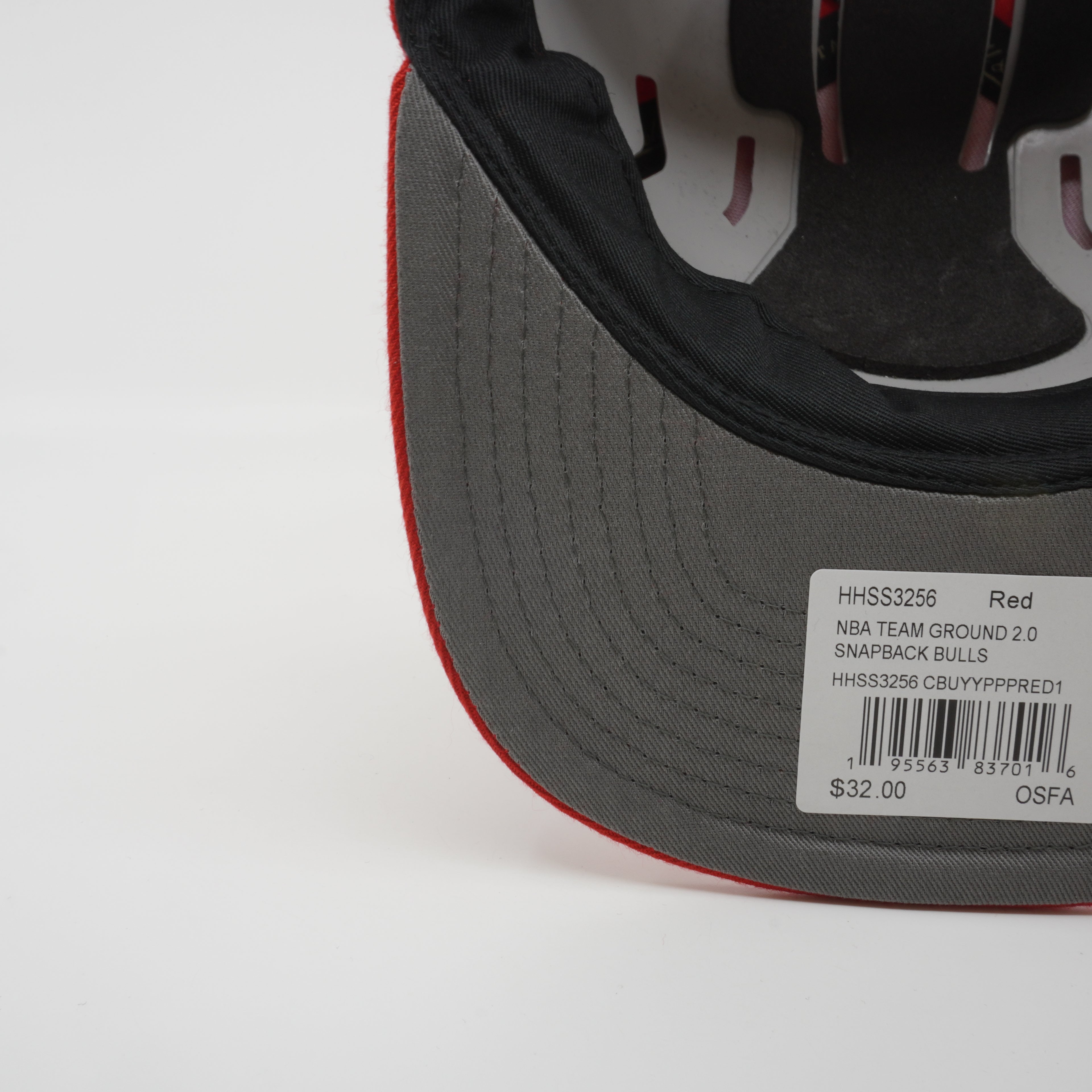 MENS MITCHELL & NESS NBA TEAM GROUND 2.0 SNAPBACK BULLS - RED