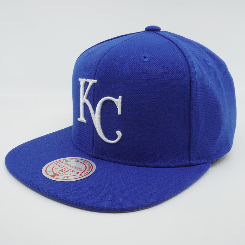 MENS MITCHELL & NESS MLB BACK TO BASICS SNAPBACK ROYALS - BLUE