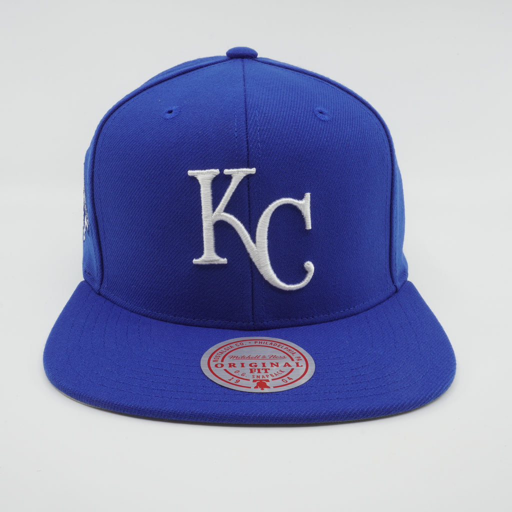 MENS MITCHELL & NESS MLB BACK TO BASICS SNAPBACK ROYALS - BLUE