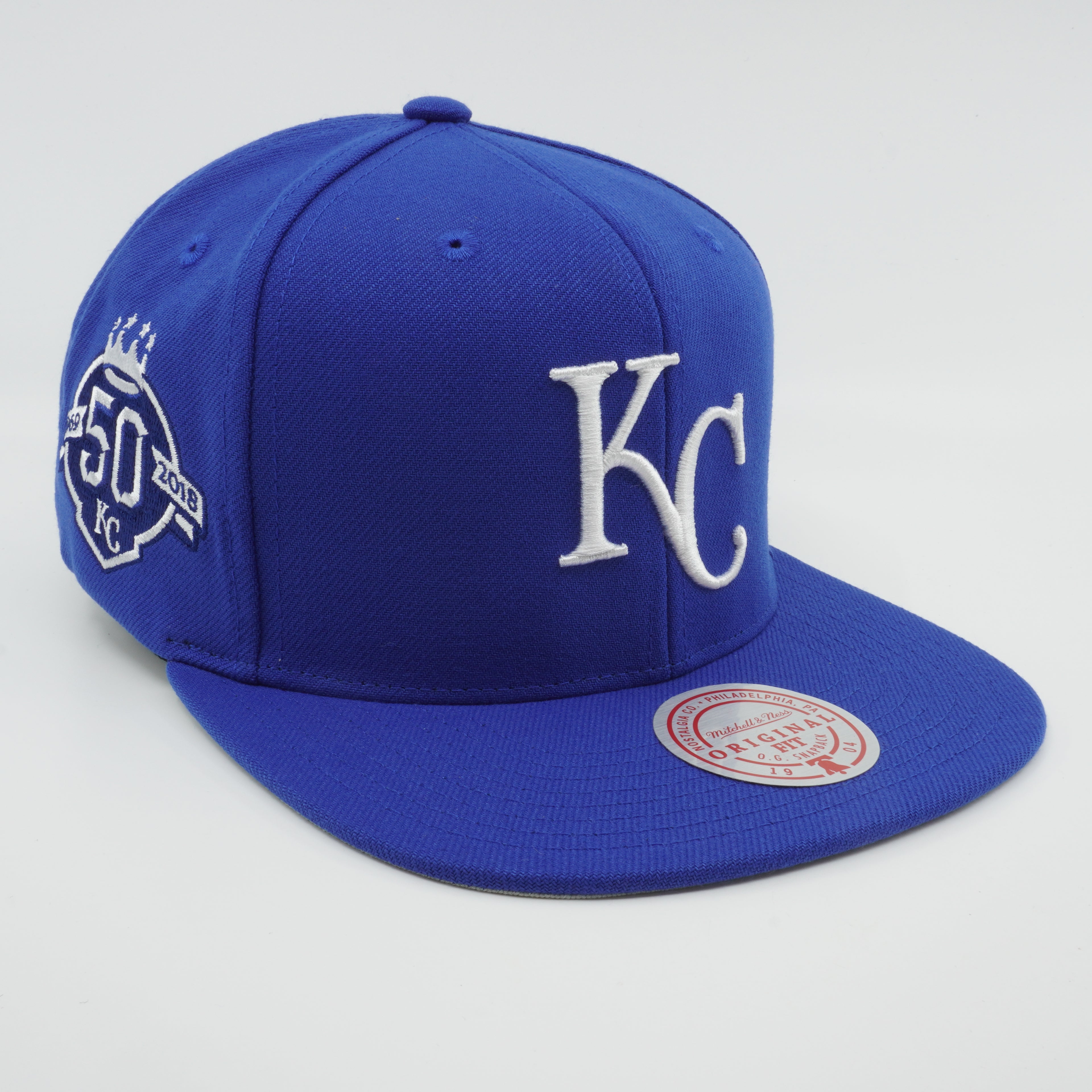 MENS MITCHELL & NESS MLB BACK TO BASICS SNAPBACK ROYALS - BLUE