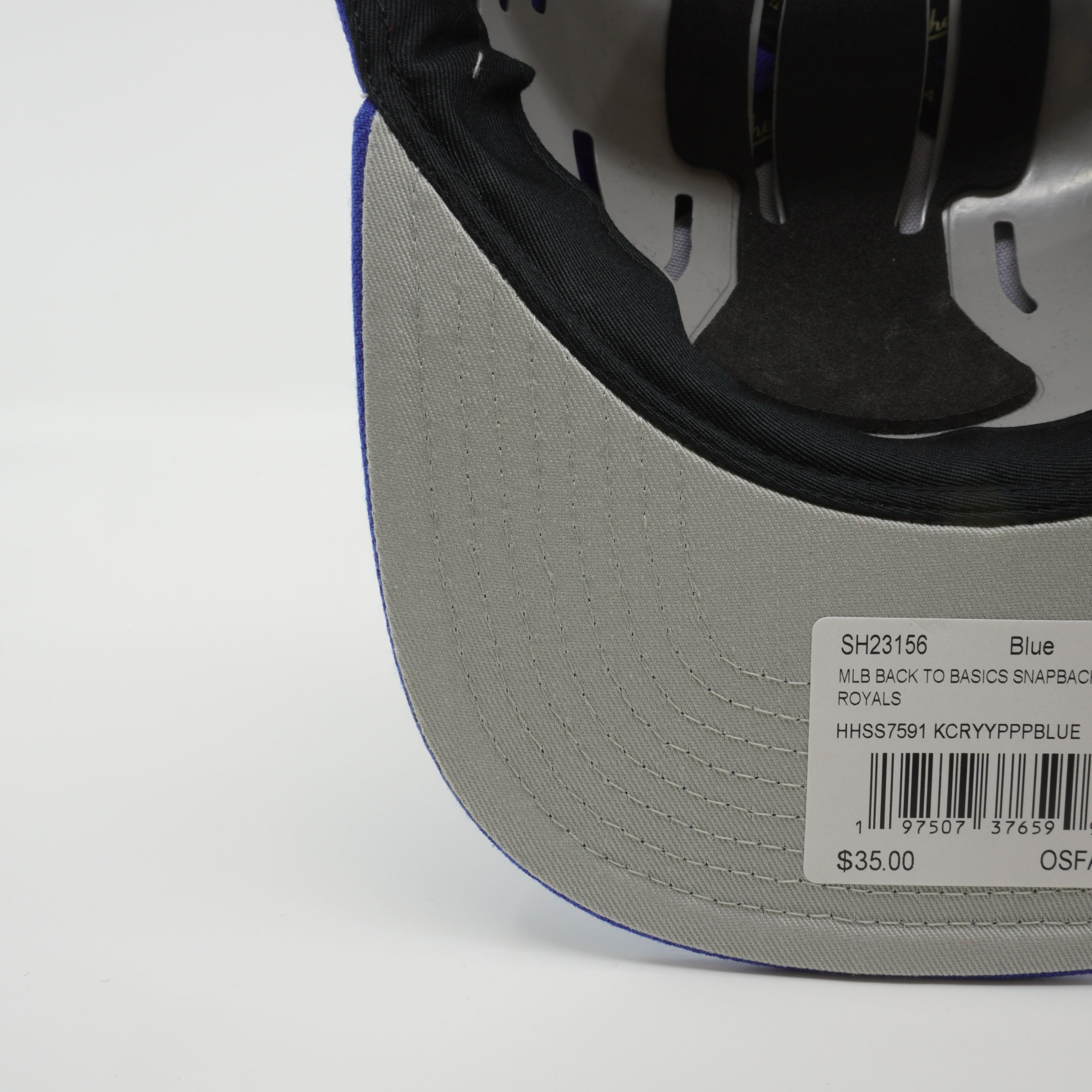 MENS MITCHELL & NESS MLB BACK TO BASICS SNAPBACK ROYALS - BLUE