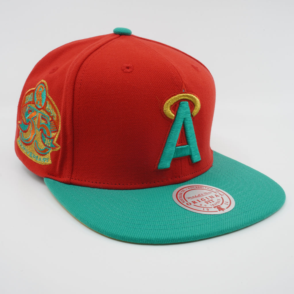 MENS MITCHELL & NESS MLB MISTLETOE SNAPBACK COOP ANGELS - RED
