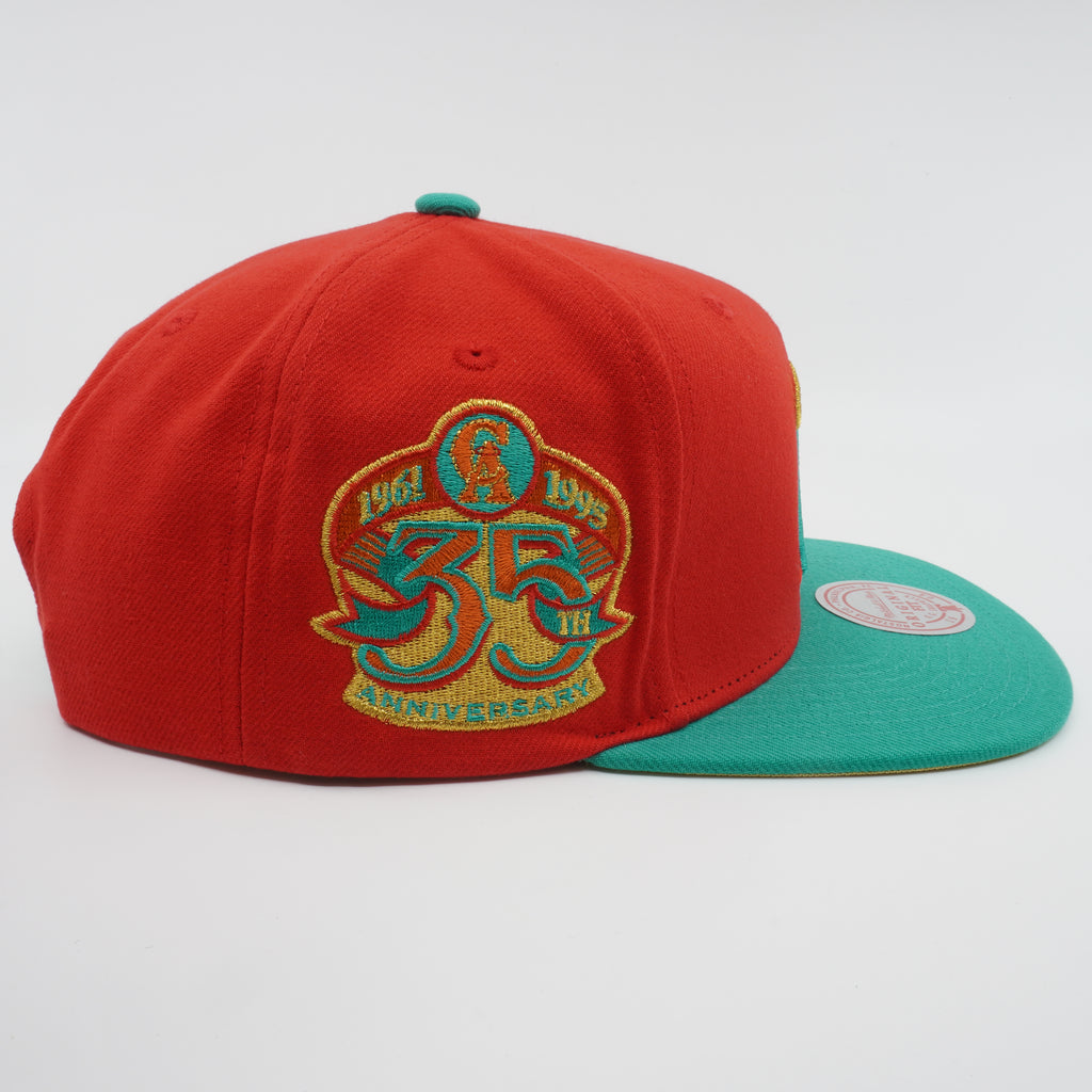 MENS MITCHELL & NESS MLB MISTLETOE SNAPBACK COOP ANGELS - RED