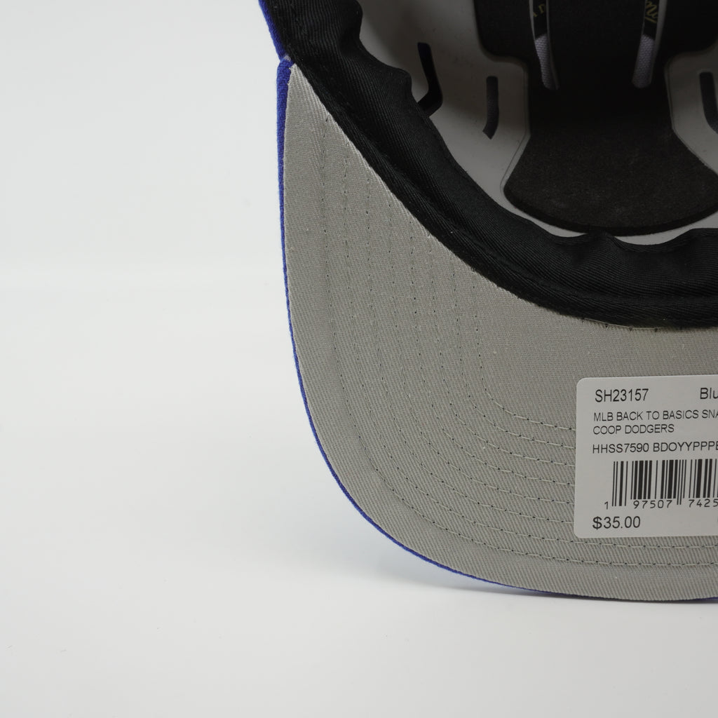 MENS MITCHELL & NESS MLB BACK TO BASICS SNAPBACK COOP DODGERS - BLUE