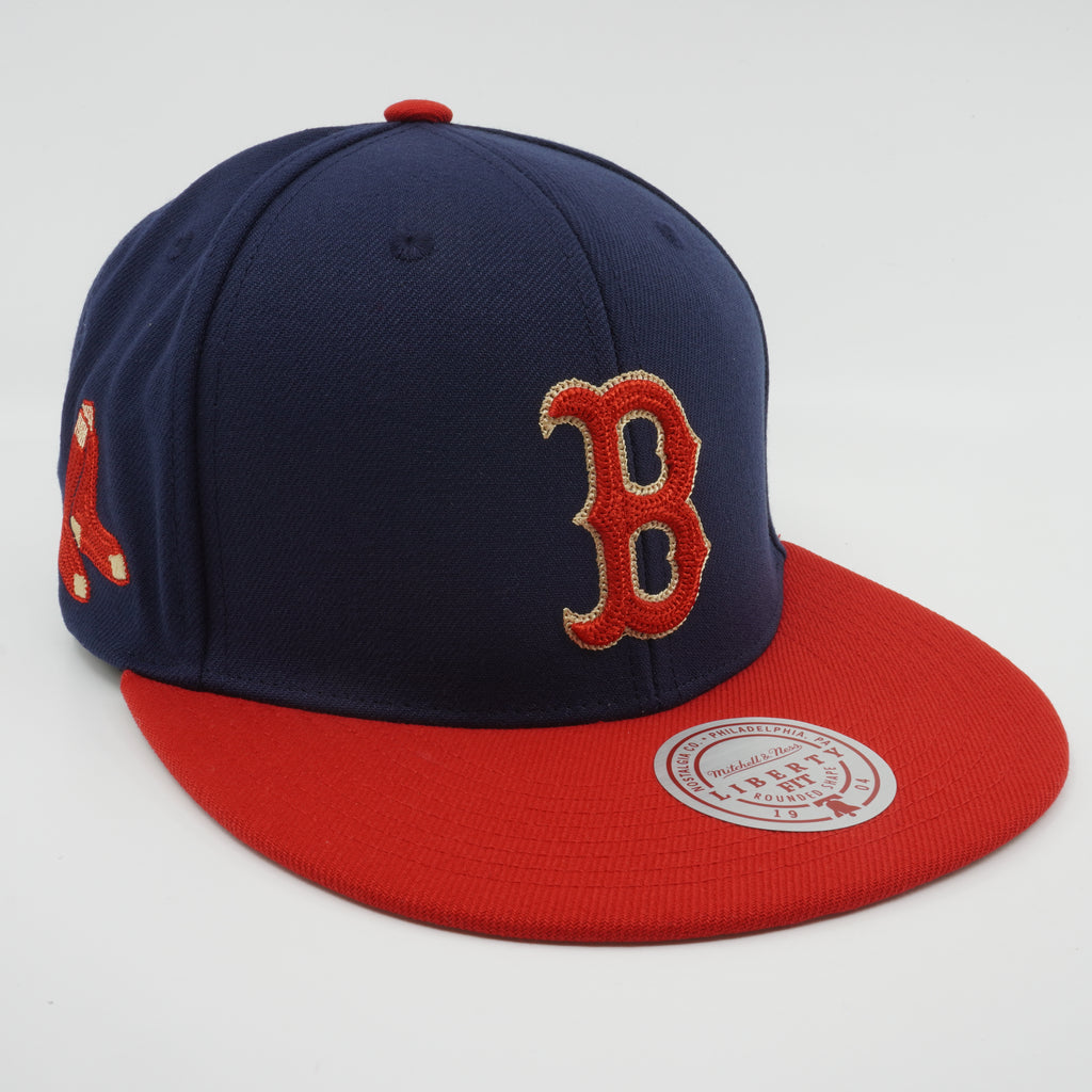 MENS MITCHELL & NESS MLB JUMP OFF SNAPBACK RED SOX - NAVY