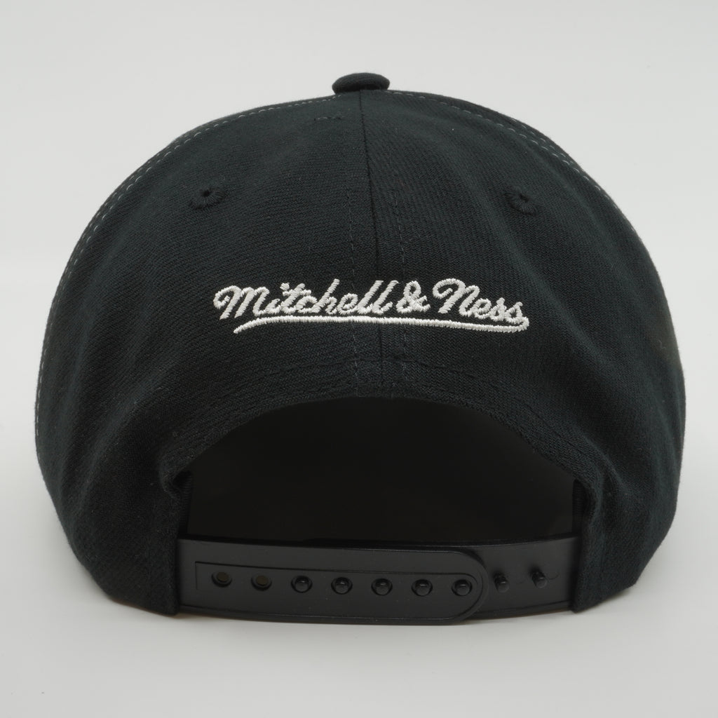 MENS MITCHELL & NESS MLB BIG TEXT 1 SNAPBACK WHITE SOX - BLACK