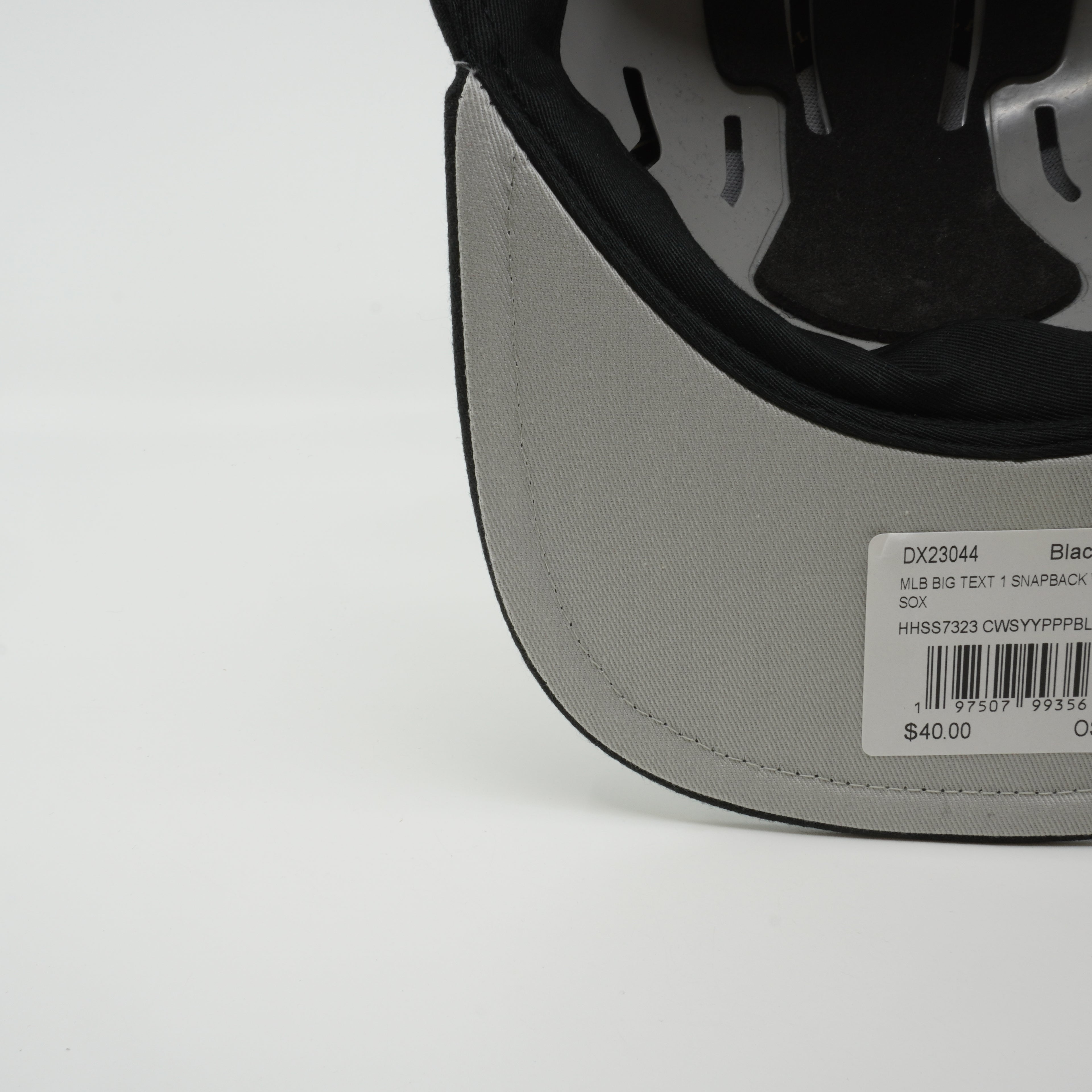 MENS MITCHELL & NESS MLB BIG TEXT 1 SNAPBACK WHITE SOX - BLACK