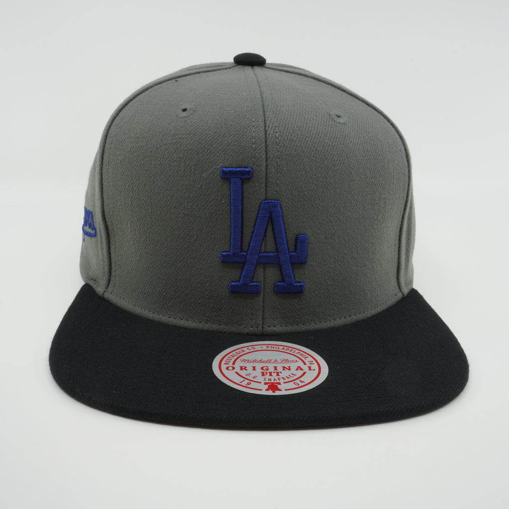 MENS MITCHELL & NESS MLB STORM FRONT SNAPBACK DODGERS - GREY