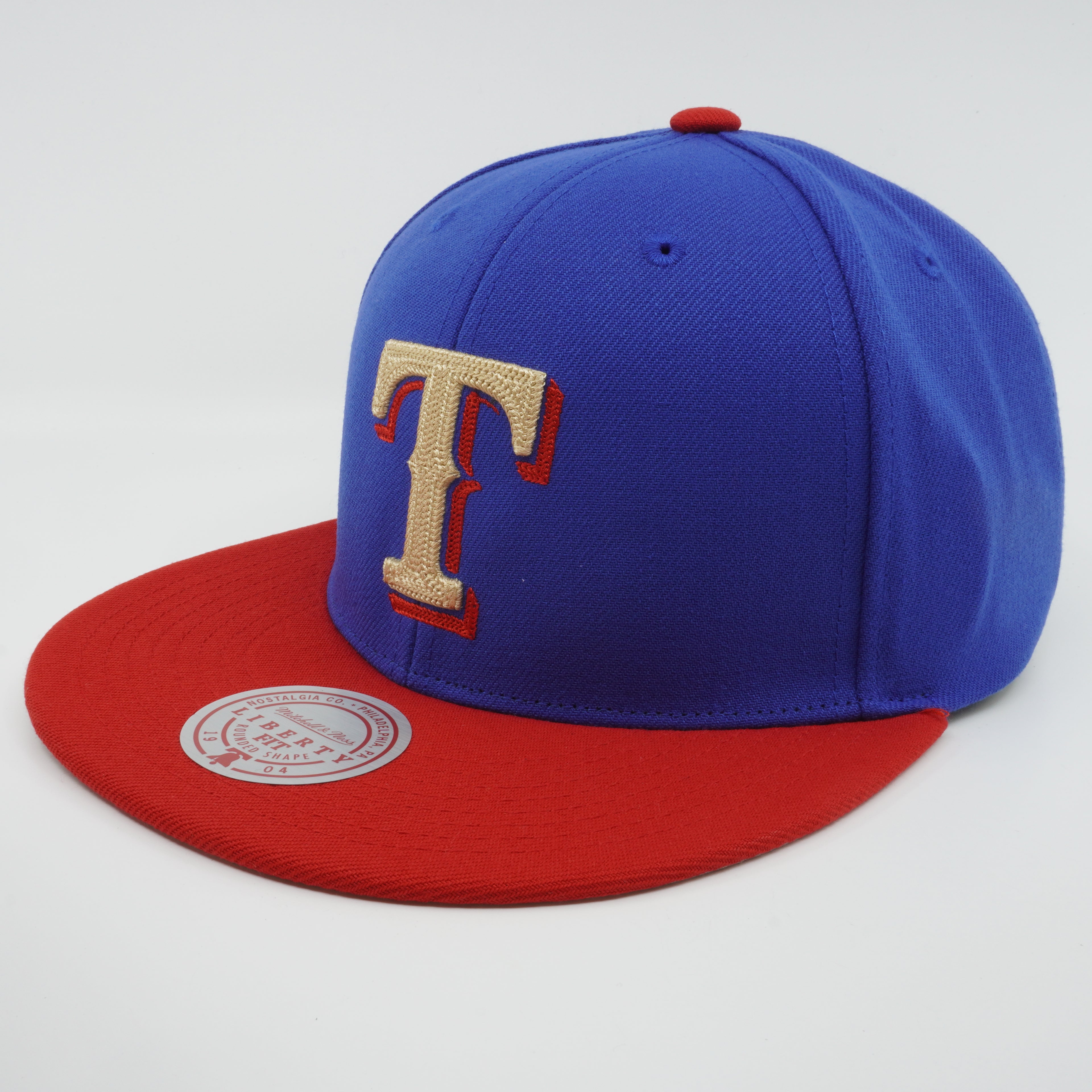 MENS MITCHELL & NESS MLB JUMP OFF SNAPBACK RANGERS - BLUE