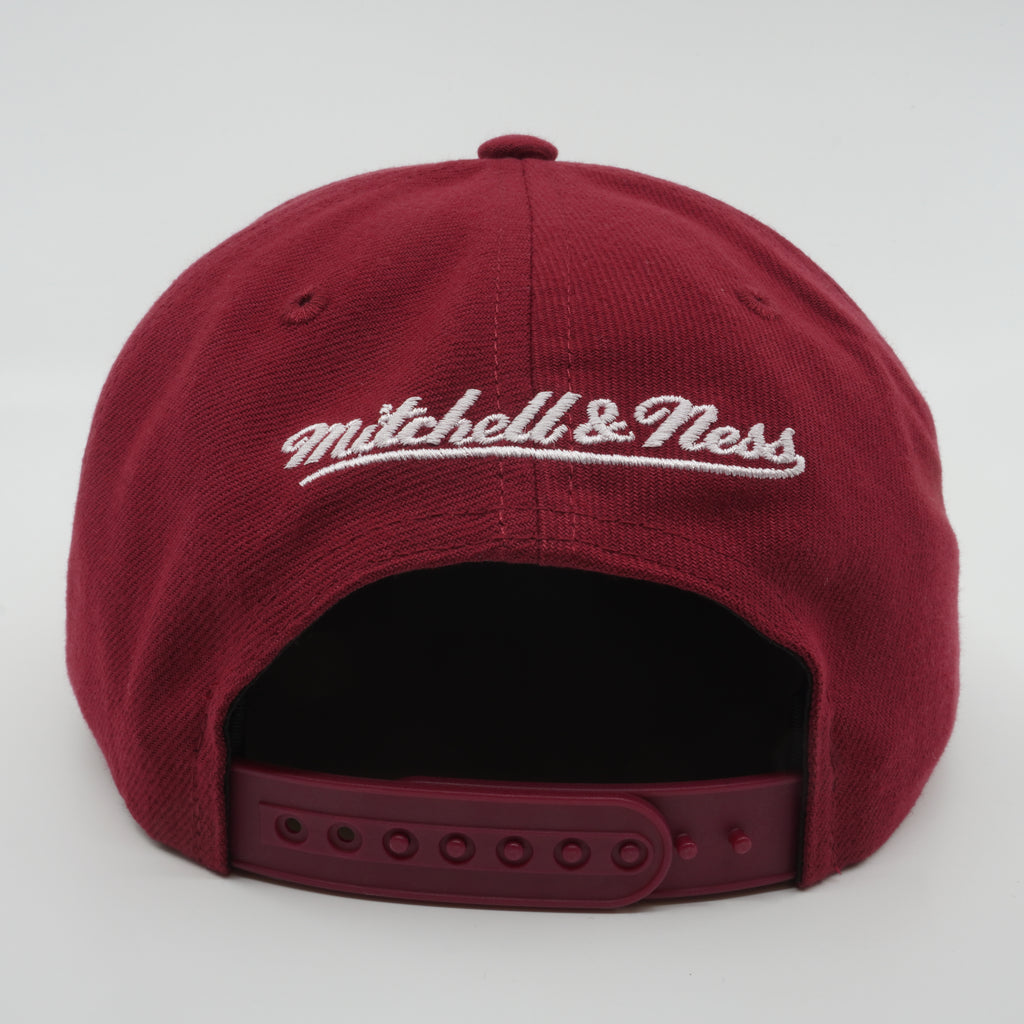 MENS MITCHELL & NESS NBA BACK TO BASICS SNAPBACK HEAT - RED