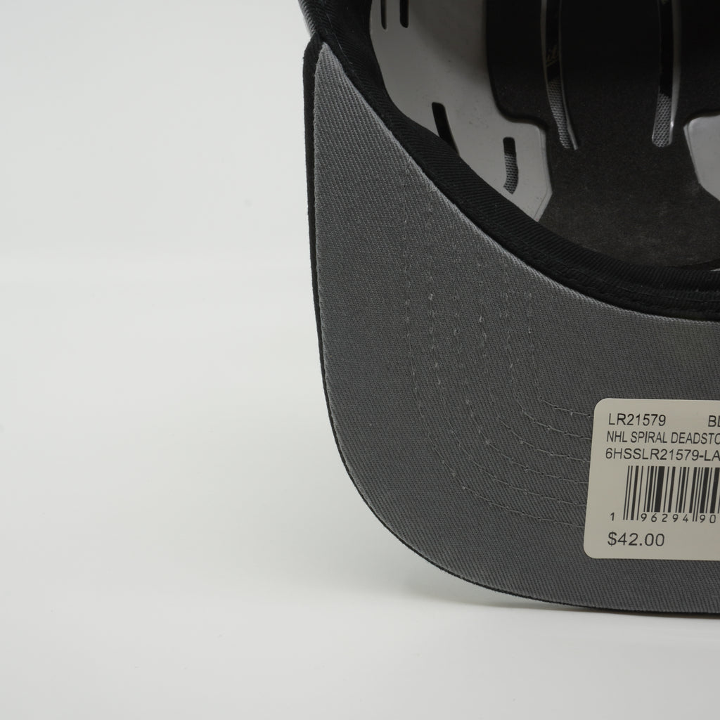 MENS MITCHELL & NESS NHL SPIRAL DEADSTOCK SNAPBACK KINGS - BLACK-GREY