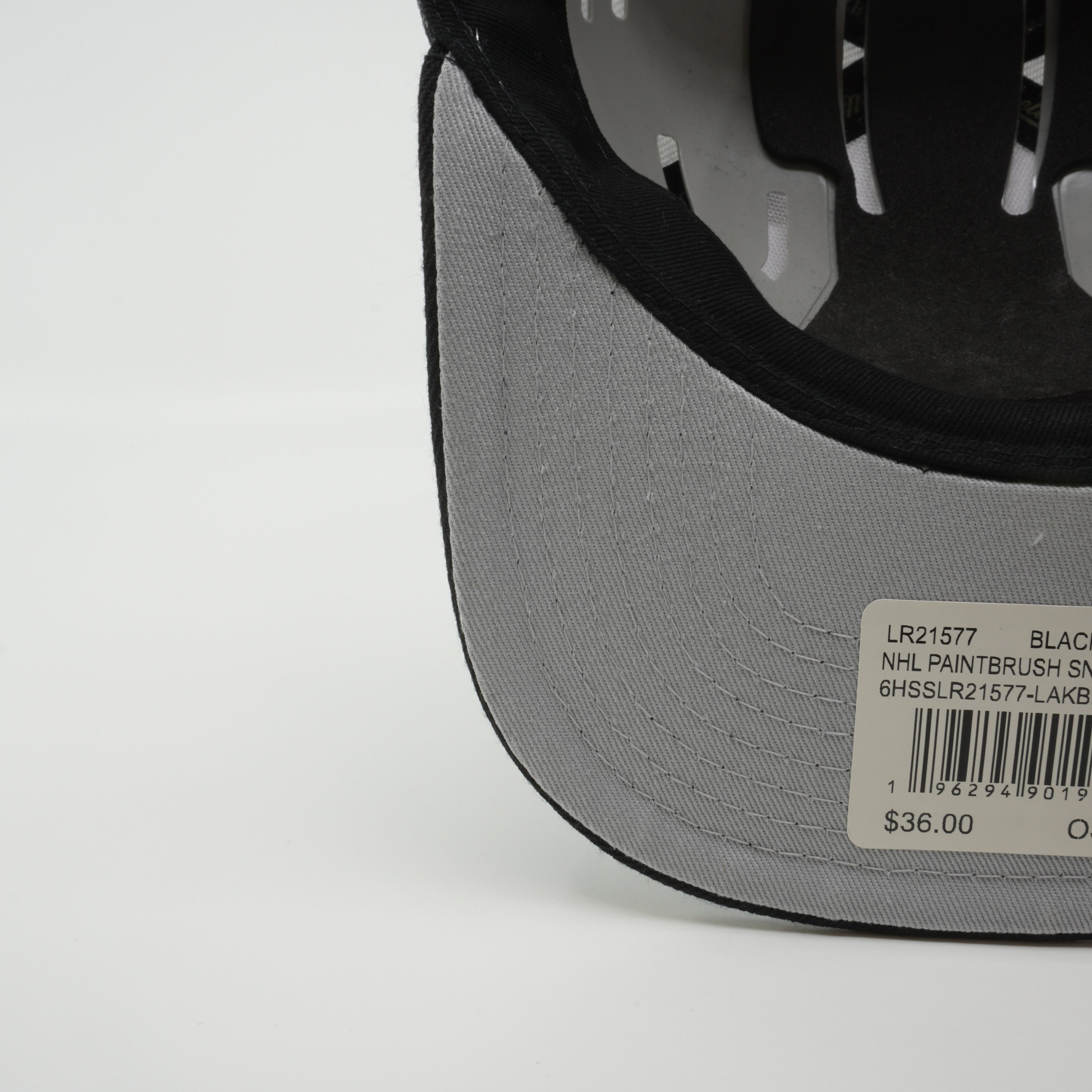 MENS MITCHELL & NESS NHL PAINTBRUSH SNAPBACK KINGS - BLACK-WHITE