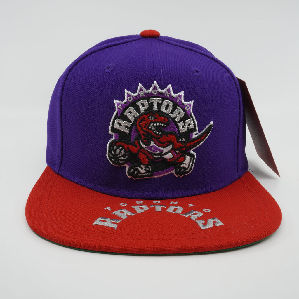 MENS MITCHELL & NESS NBA LOGO BILL SNAPBACK HWC RAPTORS - PURPLE-RED