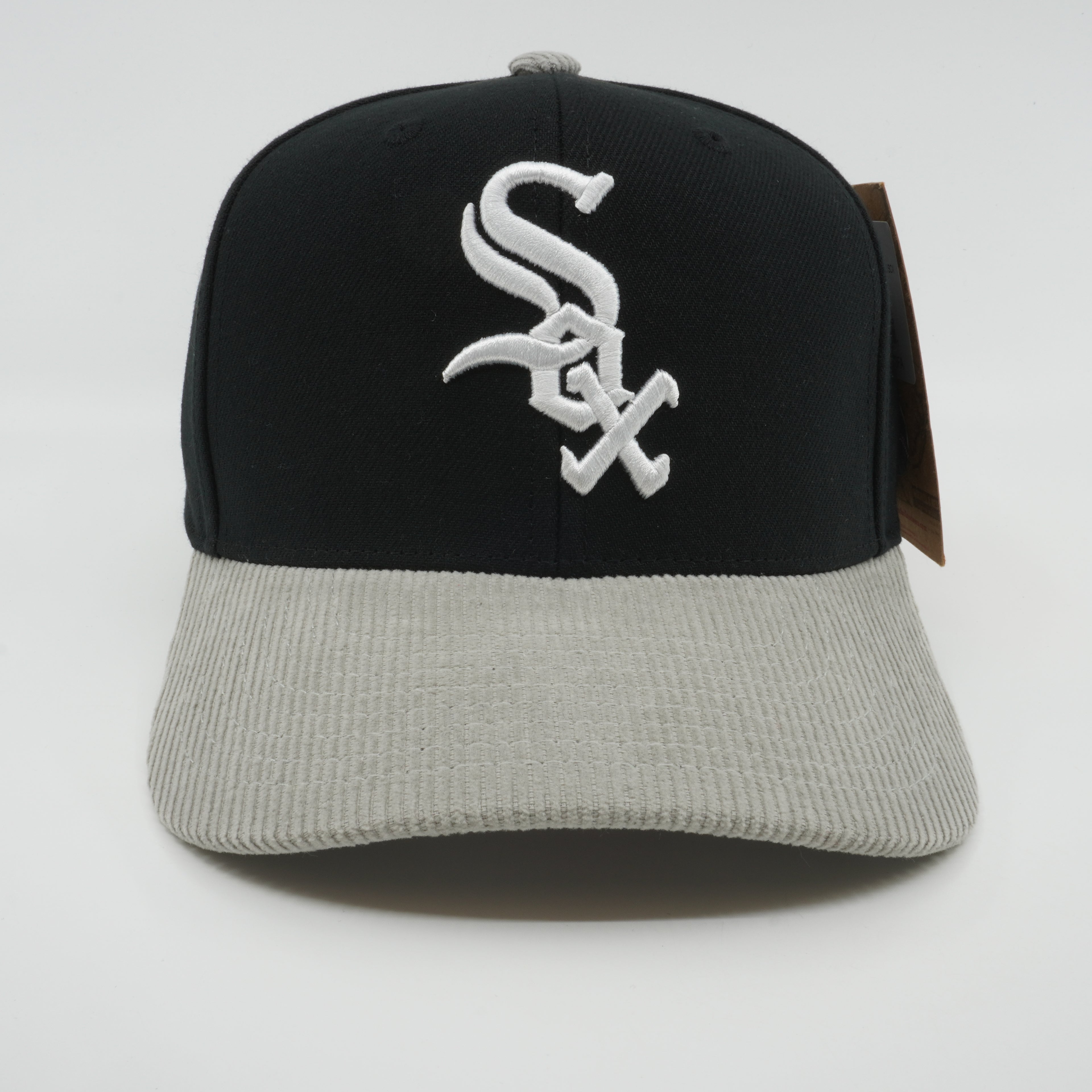 MENS MITCHELL & NESS MLB CORD PRO SNAPBACK WHITE SOX - BLACK
