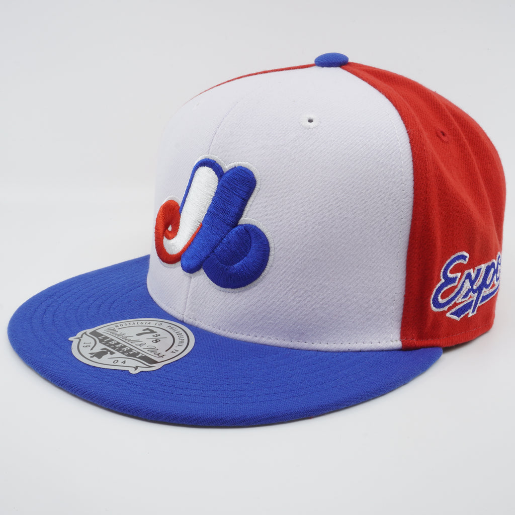 MENS MITCHELL & NESS MLB EVERGREEN FITTED COOP EXPOS - WHITE