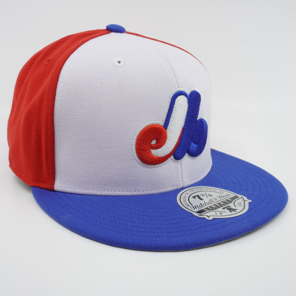 MENS MITCHELL & NESS MLB EVERGREEN FITTED COOP EXPOS - WHITE