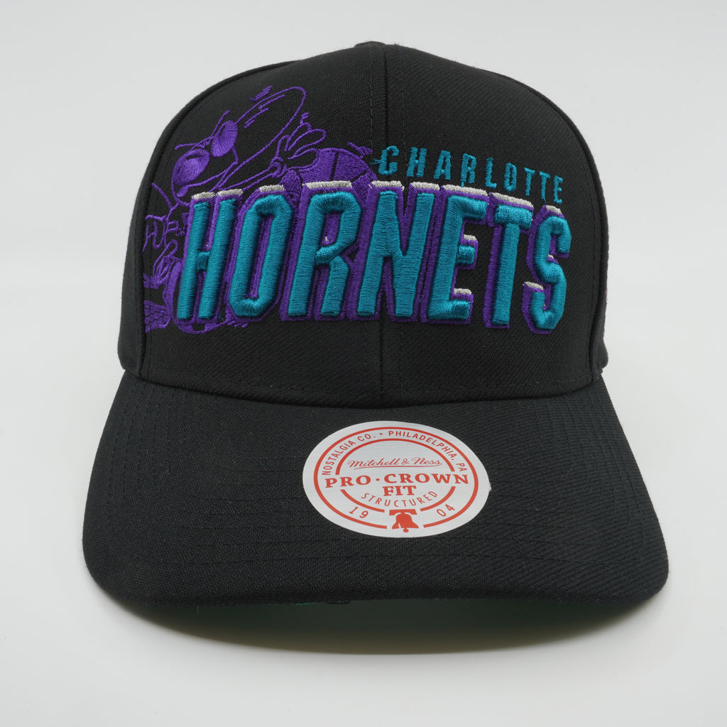 MENS MITCHELL & NESS NBA BEST IN CLASS SNAPBACK HWC HORNETS - BLACK