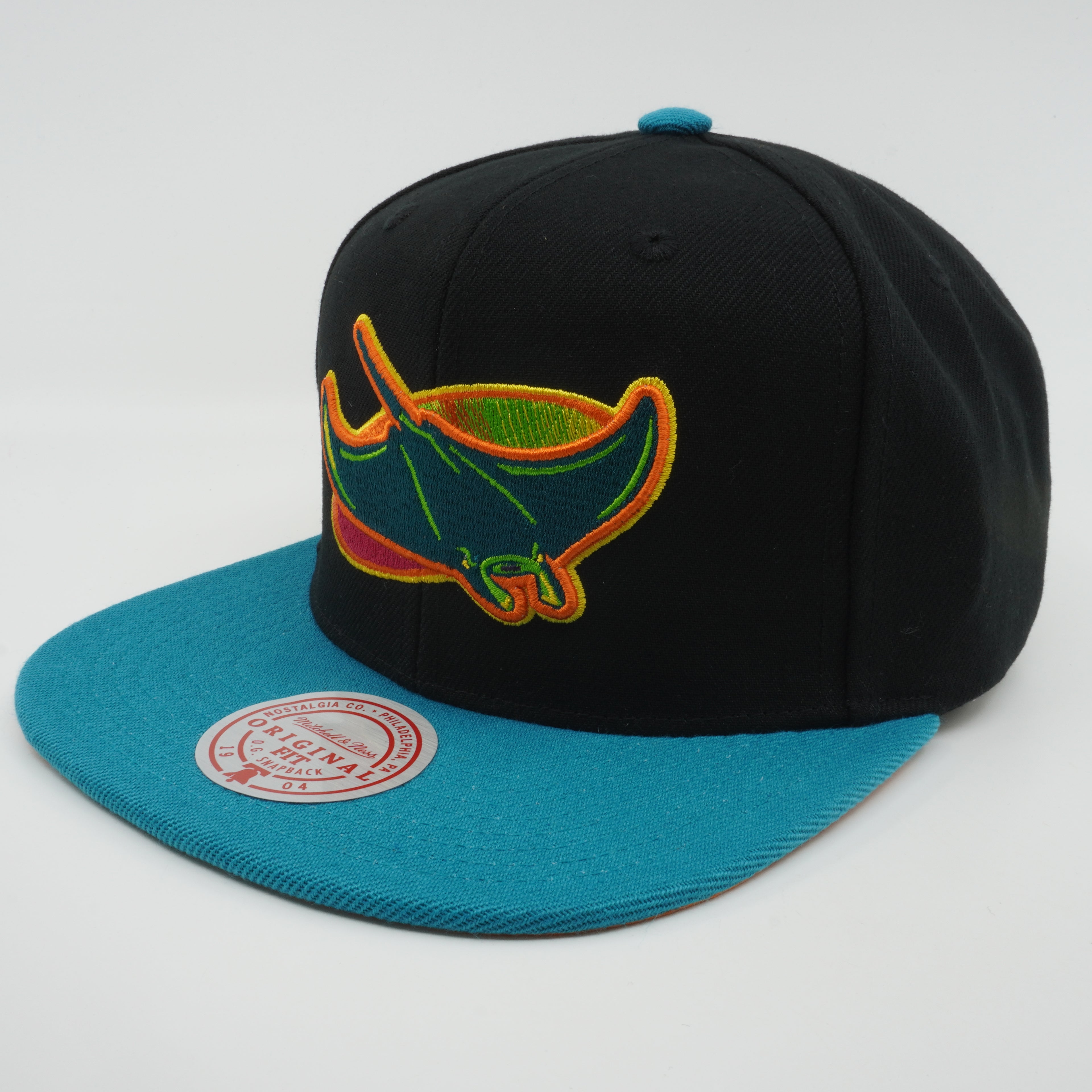 MENS MITCHELL & NESS MLB CITRUS COOLER SNAPBACK COOP RAYS - BLACK