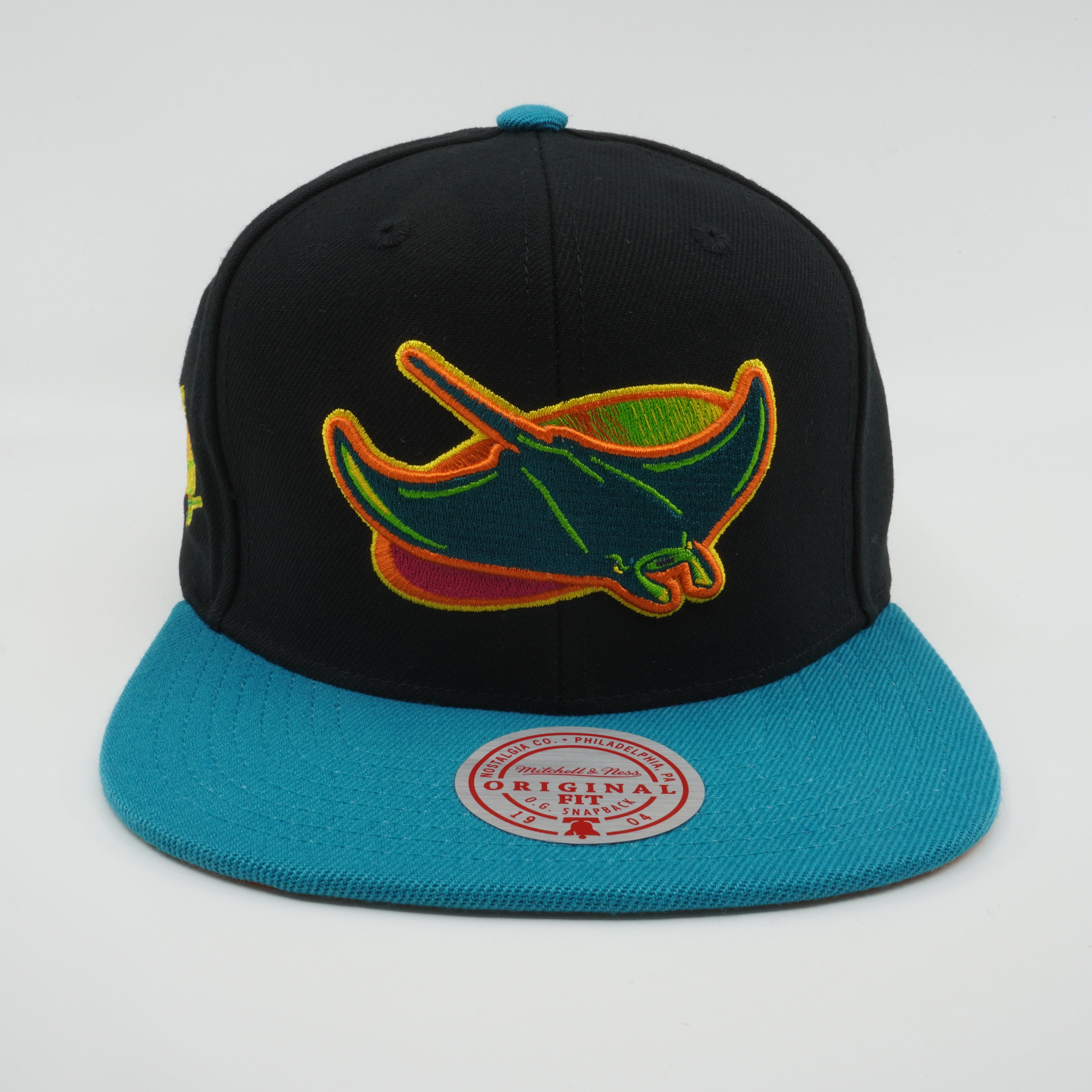 MENS MITCHELL & NESS MLB CITRUS COOLER SNAPBACK COOP RAYS - BLACK
